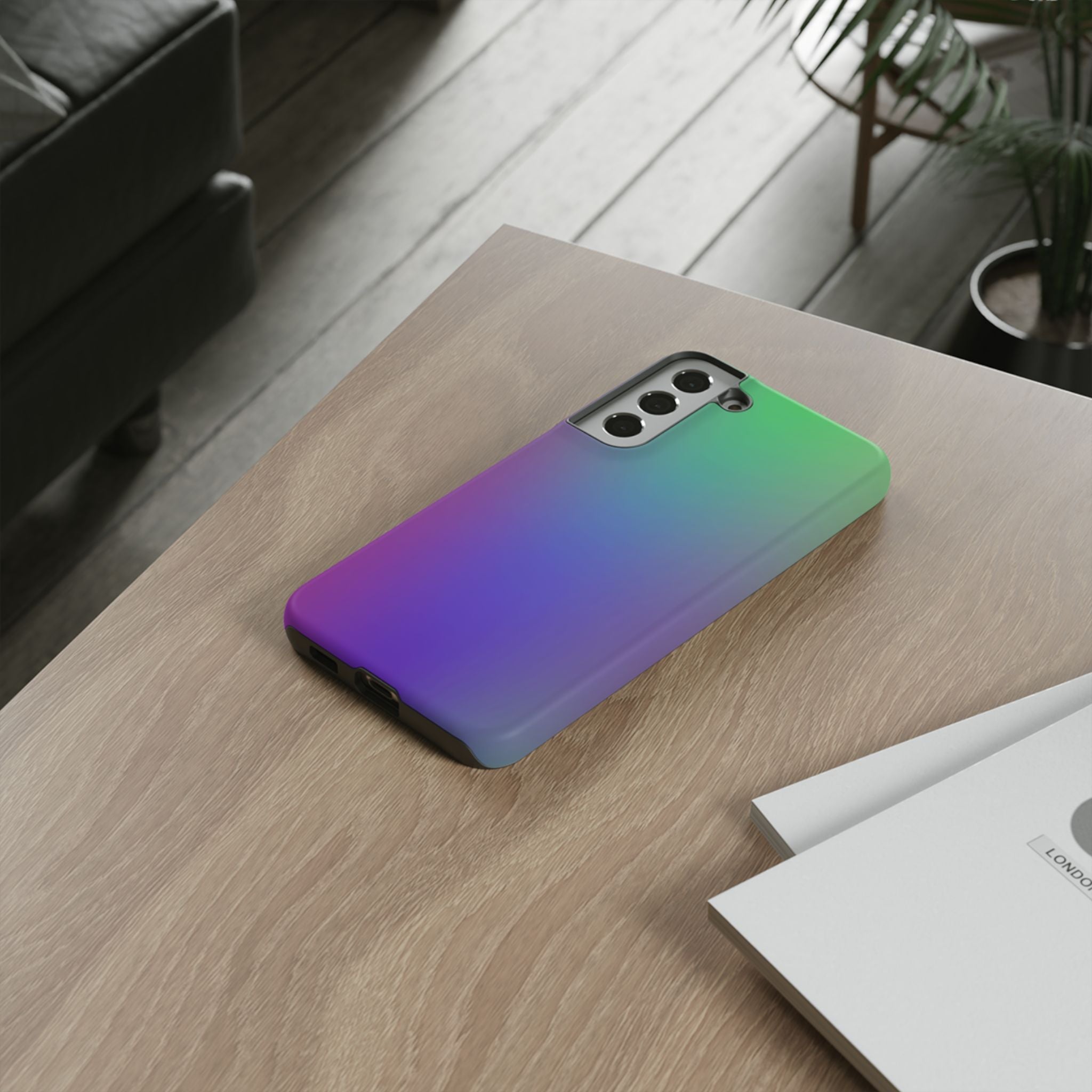 Gradient Phone Case, Durable Phone Protector, Trendy Cell Phone Accessory, Gift for Tech Lovers, Stylish Mobile Case