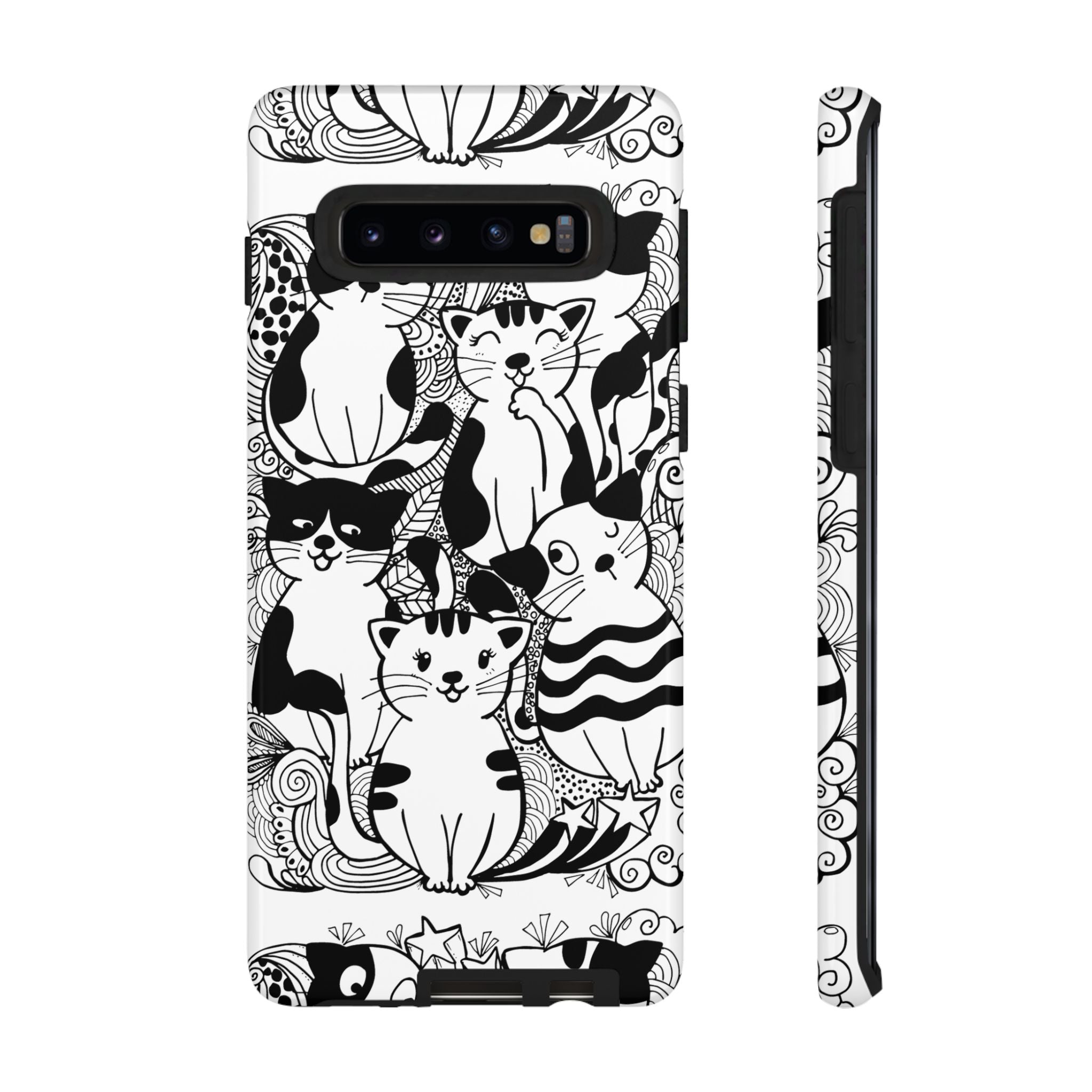 Cat-Themed Phone Case, Cute Cat Art, Pet Lover Gift, Birthday Present, Unique Cat Decor, Fun Tech Accessories, Animal Lover Case