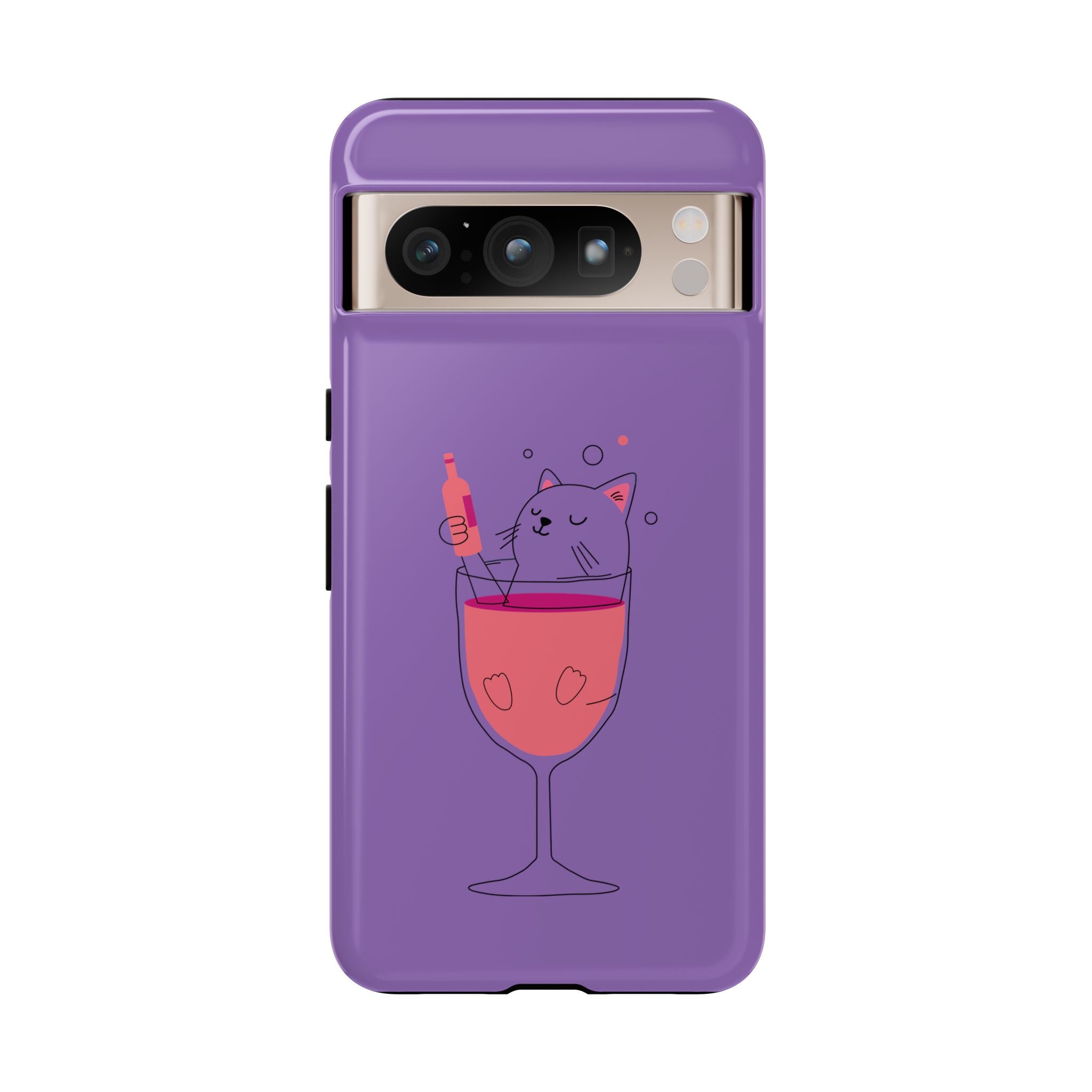 Cute Cat Phone Case, Fun Gift for Cat Lovers, Colorful Phone Cover, Pet Lover Accessory, Unique Cat Themed Case