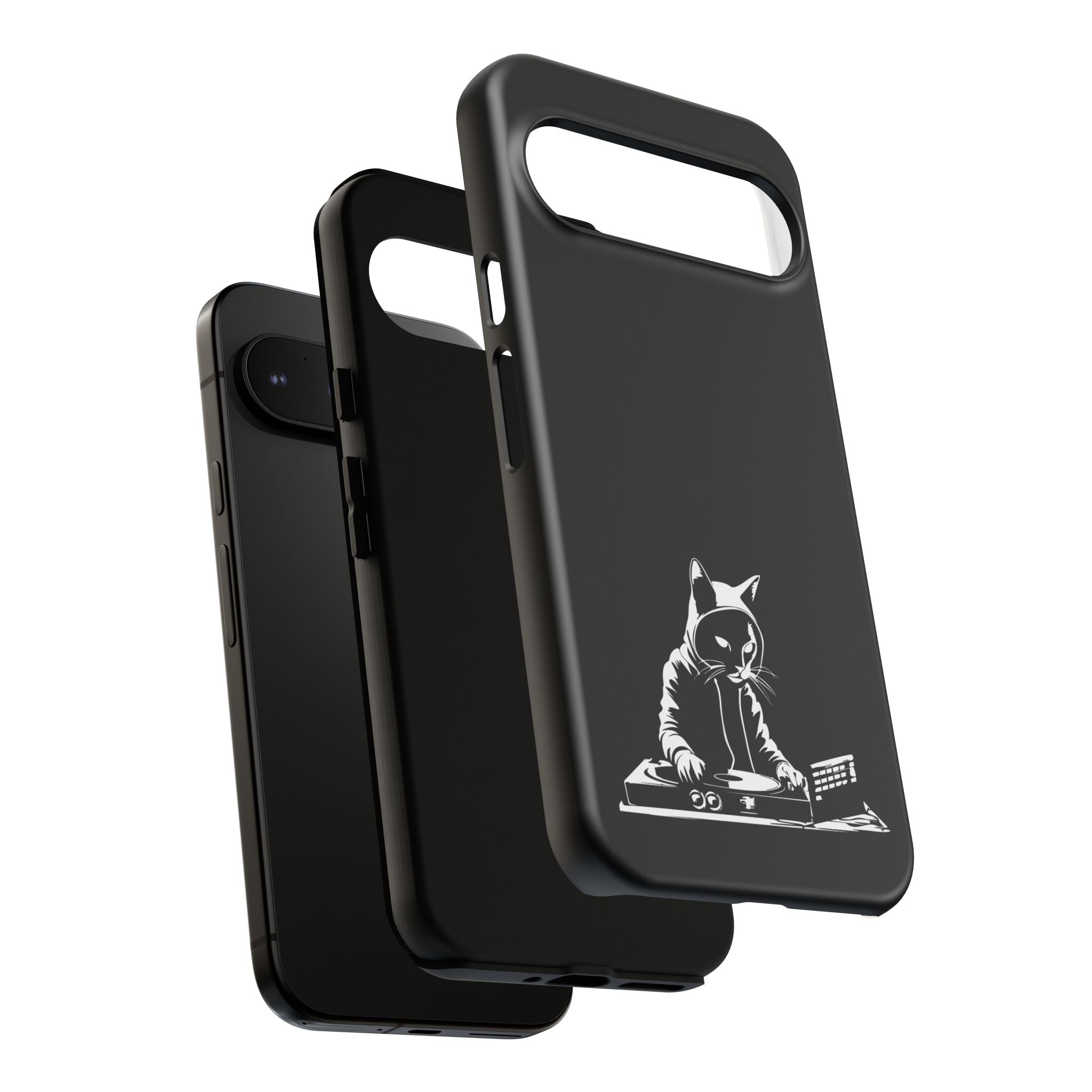 Cat DJ Phone Case | Stylish Tough Cases for Music Lovers, Gift for Cat Owners, Unique Phone Accessory, Cool Tech Gear