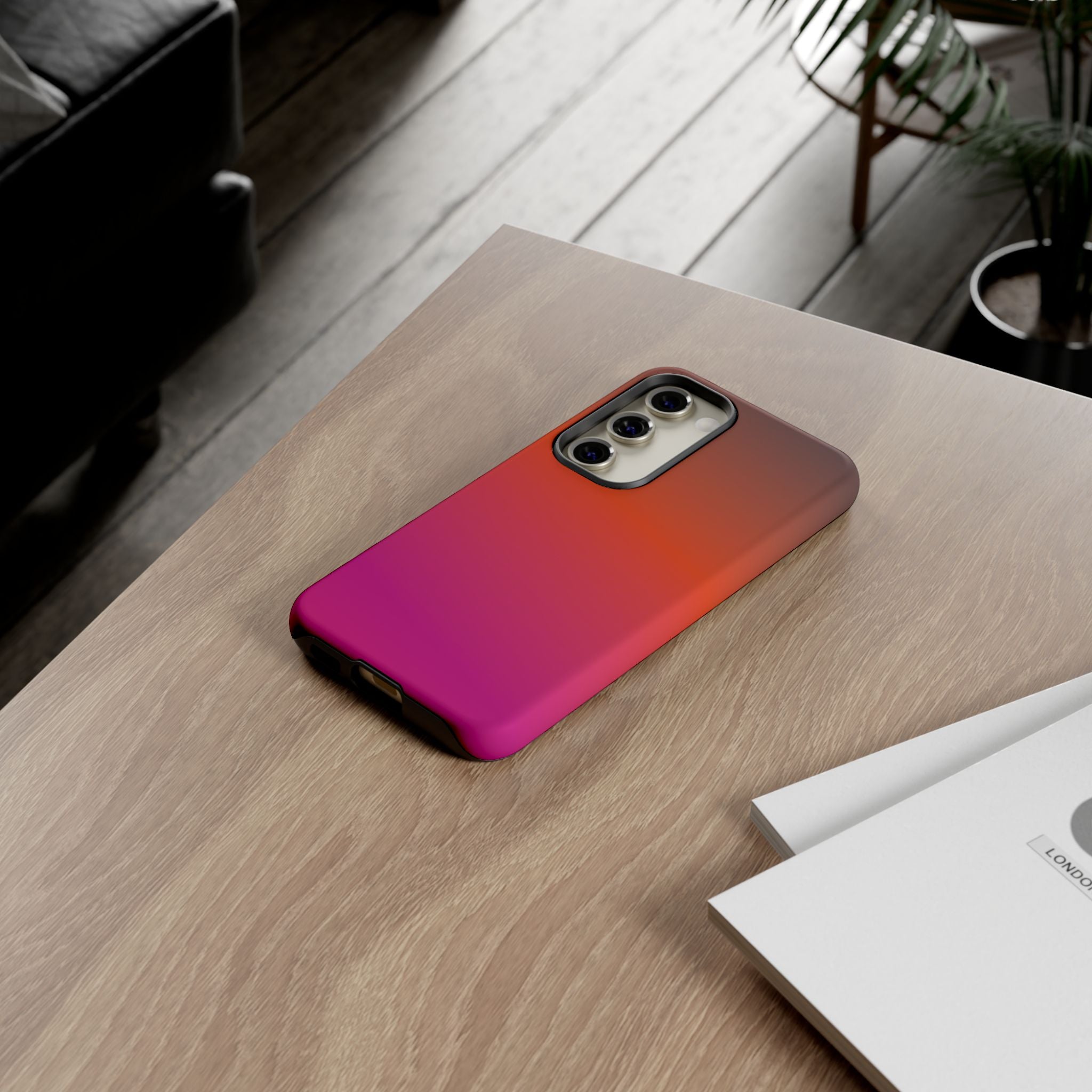 Gradient Phone Case, Custom Tough Case, Durable Phone Accessory, Vibrant Design, Gift for Tech Lovers, Birthday and Holiday Present