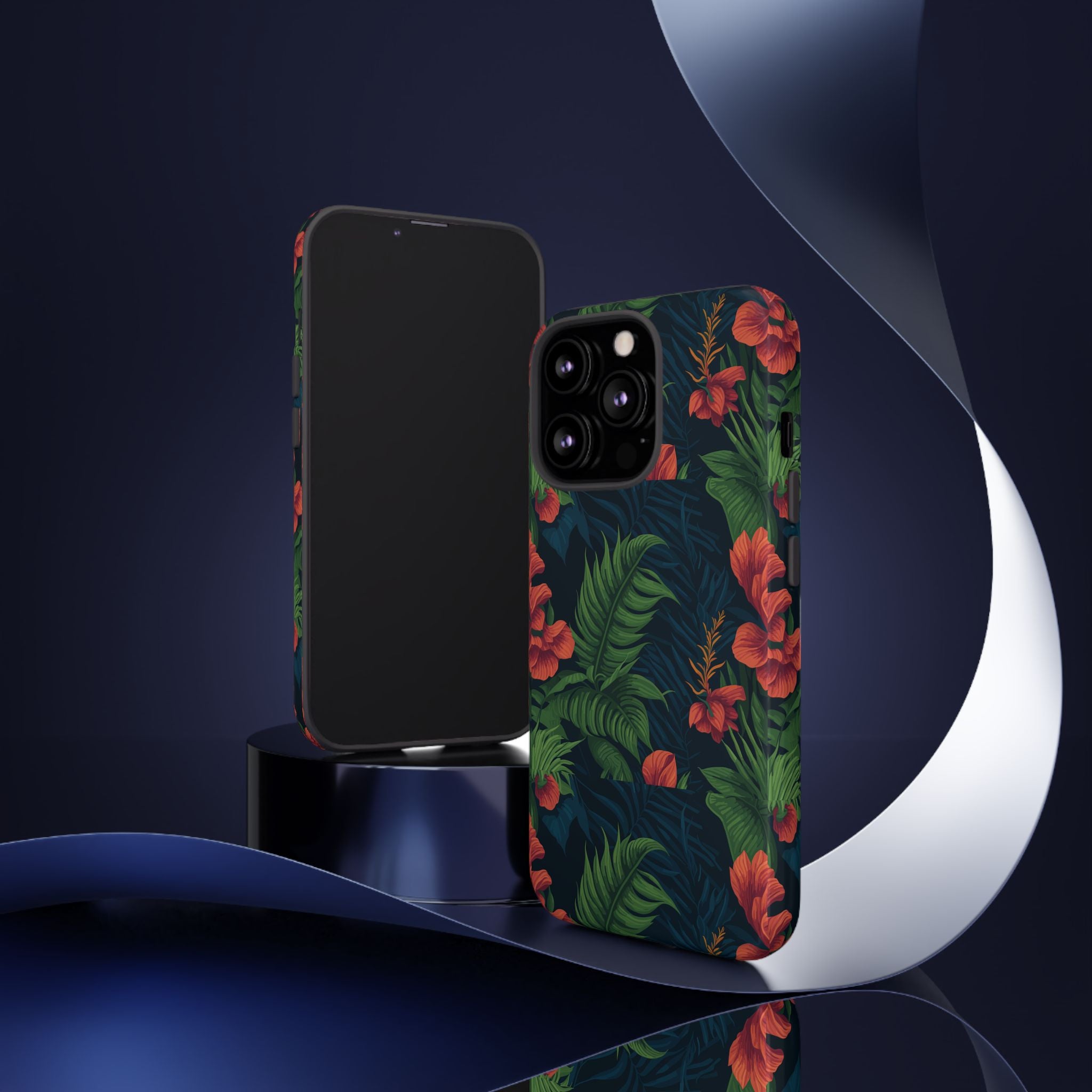 Tropical Phone Case with Floral Design, Eco-Friendly Protection for Summer Vibes, Ideal Gift for Nature Lovers, Vibrant Background