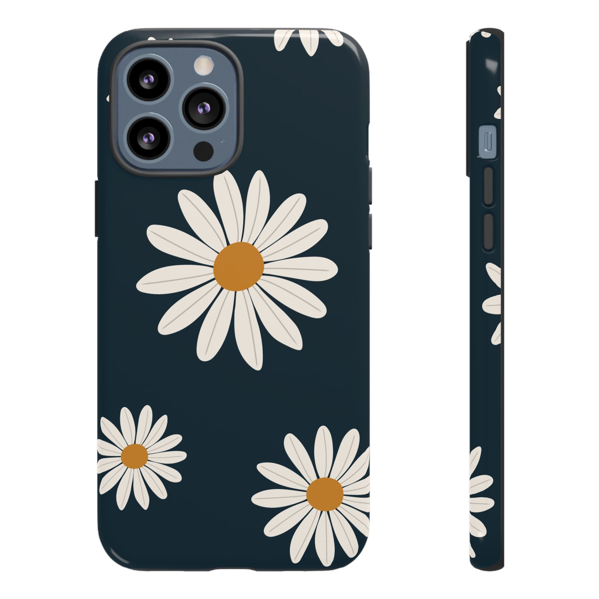 Daisy Phone Case, Floral Phone Cover, Tough Phone Case, Gift for Flower Lovers, Smartphone Accessory, Spring Design
