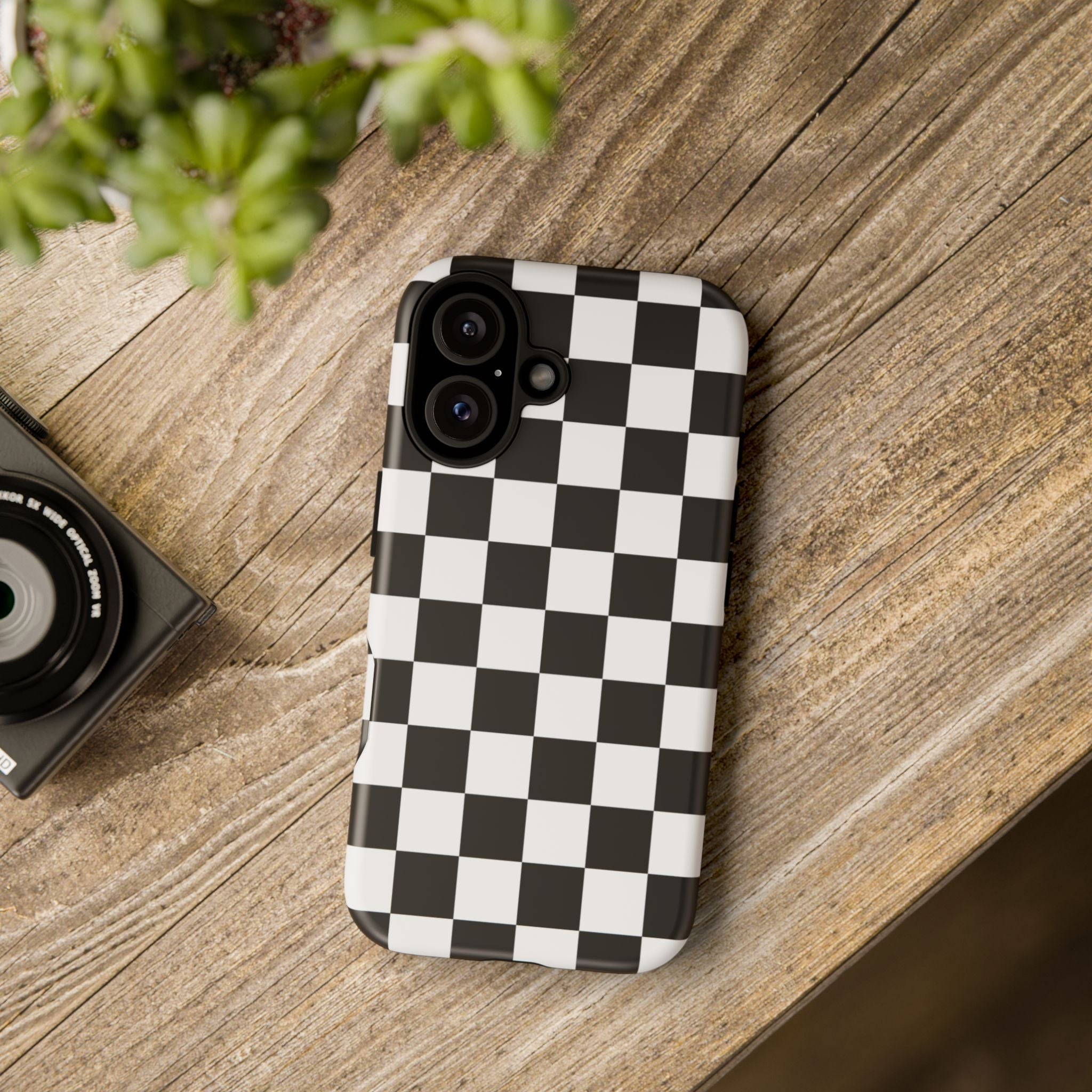 Stylish Checkered Phone Case | Trendy Protective Cover for iPhone, Gift for Teens, Fashion Accessory, Unique Design for All Occasions