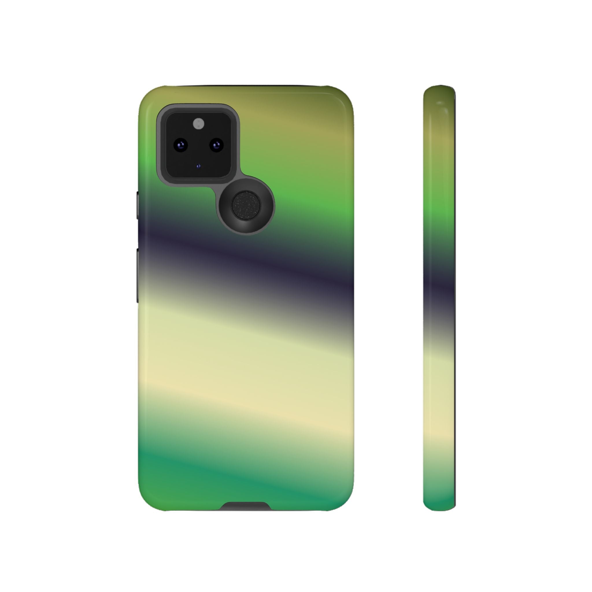 Gradient Phone Case - Tough Cases, Unique Cell Phone Cover, Stylish Tech Accessories, Green and Black Gradient, Perfect Gift