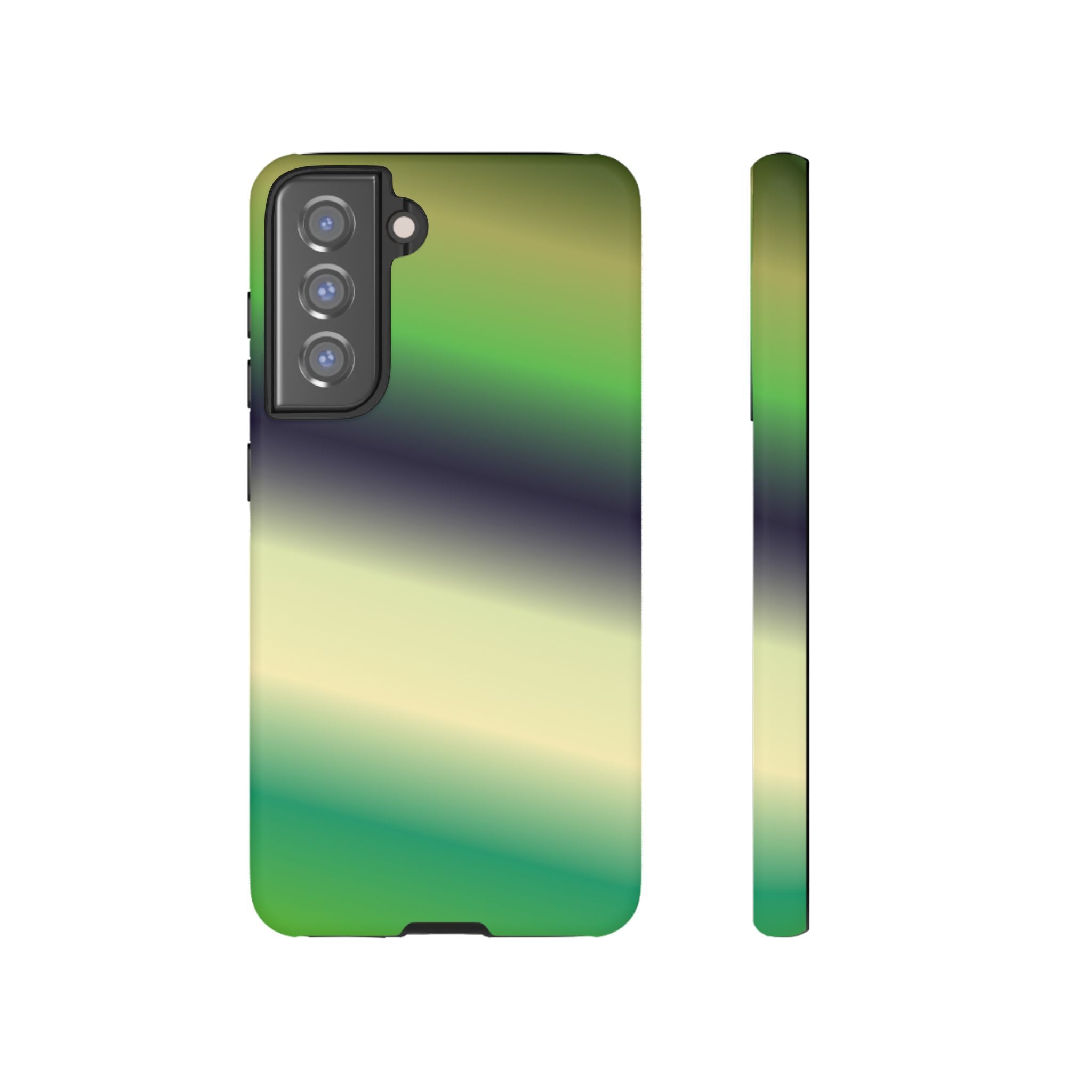 Gradient Phone Case - Tough Cases, Unique Cell Phone Cover, Stylish Tech Accessories, Green and Black Gradient, Perfect Gift