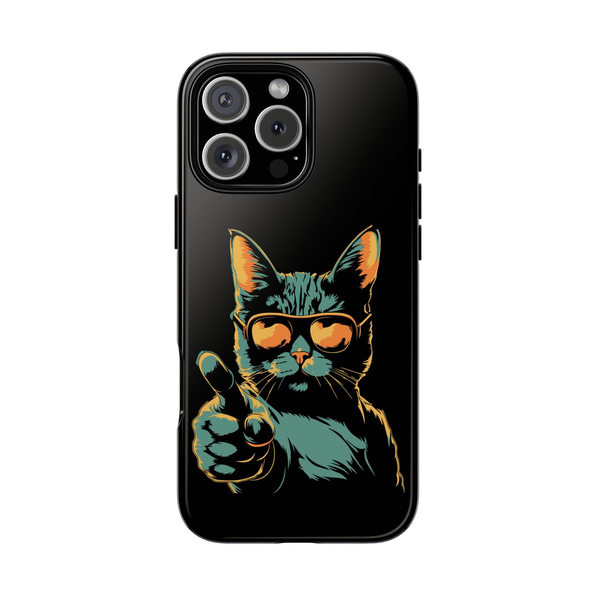 Cool Cat Phone Case, Stylish Phone Cover, Pet Lover Gift, Cute Cat Design, Fun Cat Accessories