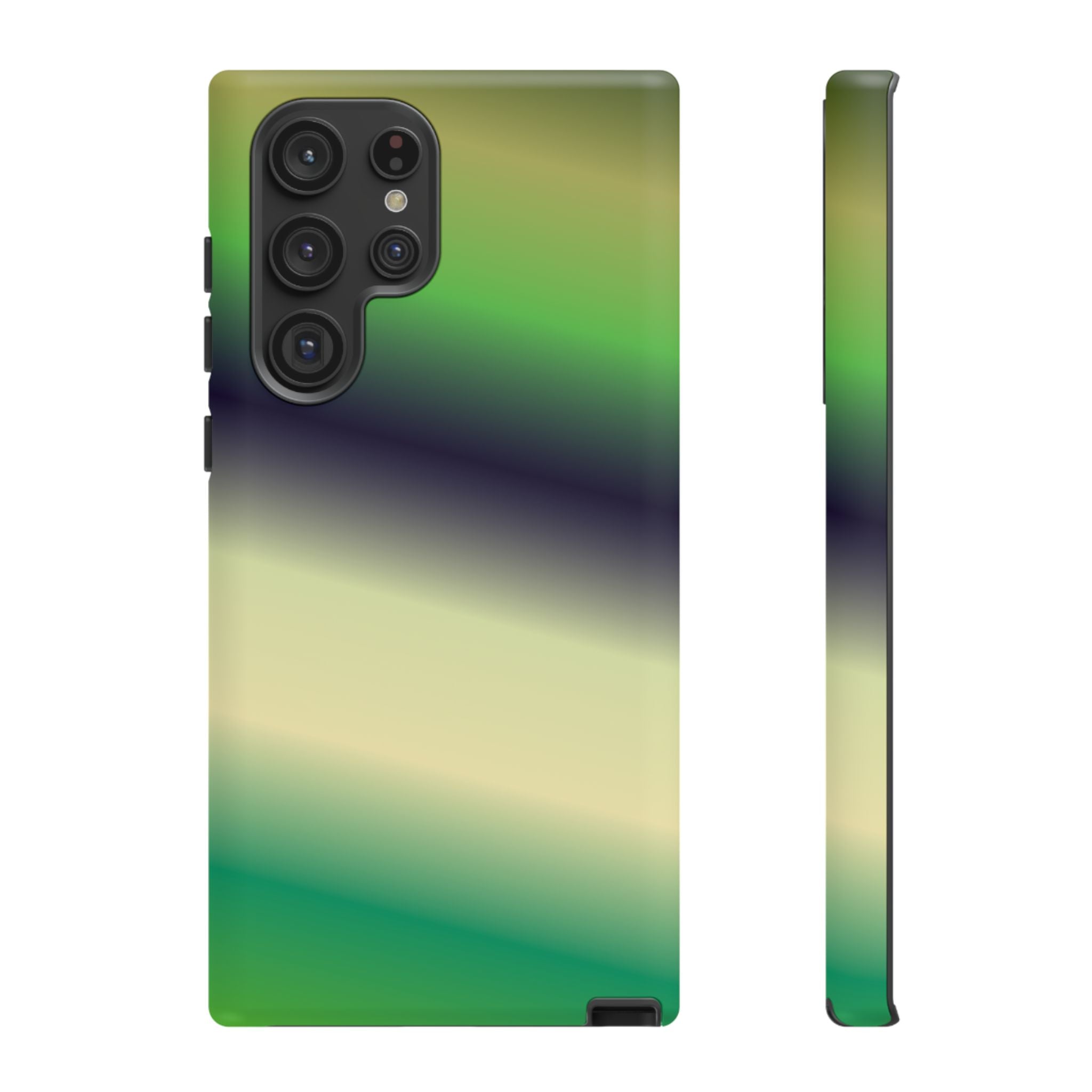 Gradient Phone Case - Tough Cases, Unique Cell Phone Cover, Stylish Tech Accessories, Green and Black Gradient, Perfect Gift