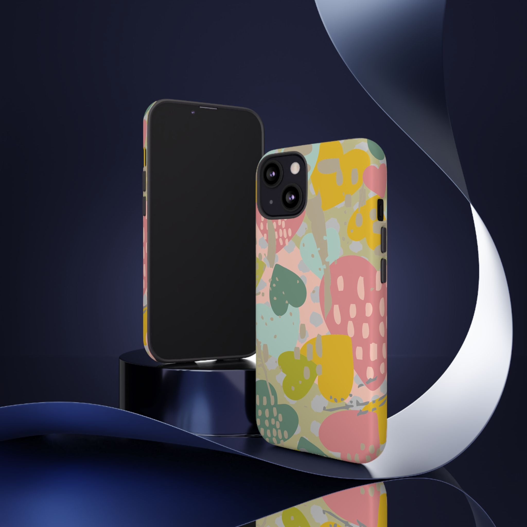 Colorful Heart Phone Case, Tough Cases for Women, Cute Phone Accessories, Gift for Her, Trends for Teens, Valentine's Day Gift