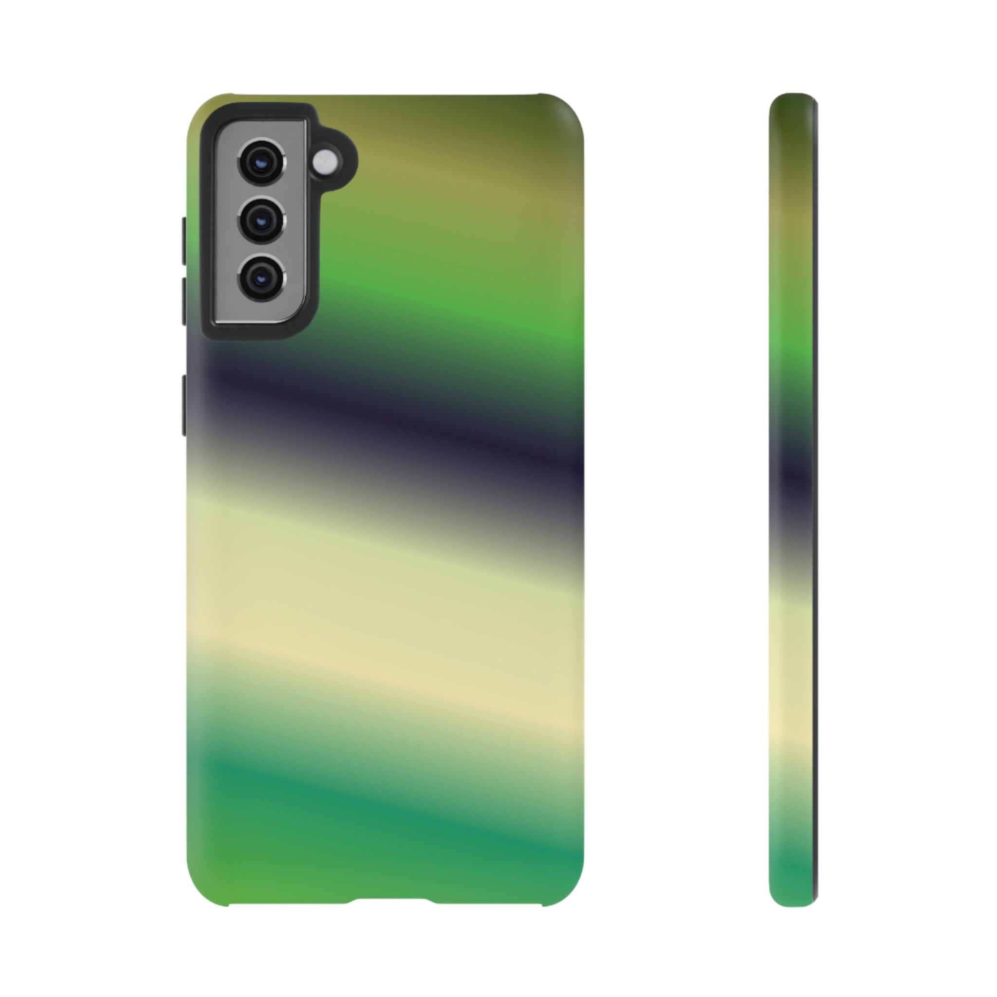Gradient Phone Case - Tough Cases, Unique Cell Phone Cover, Stylish Tech Accessories, Green and Black Gradient, Perfect Gift
