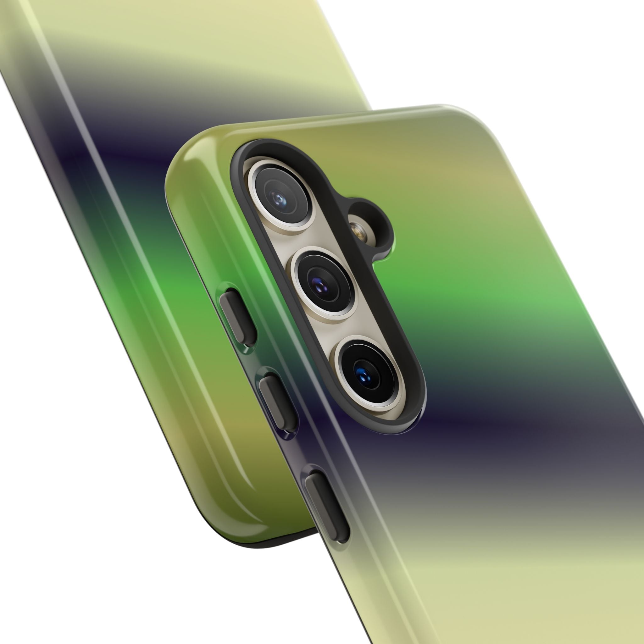 Gradient Phone Case - Tough Cases, Unique Cell Phone Cover, Stylish Tech Accessories, Green and Black Gradient, Perfect Gift