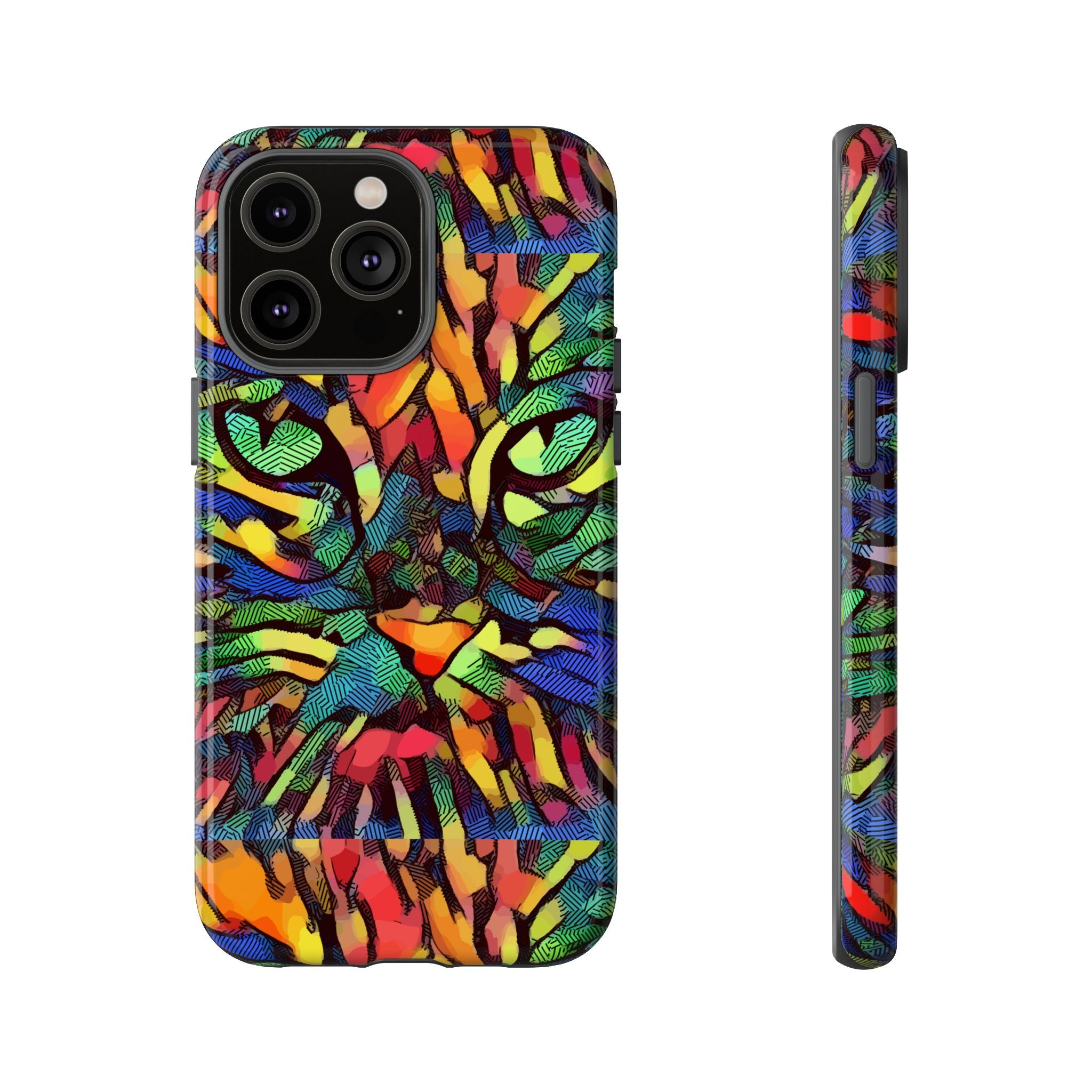 Colorful Phone Cases for Vibrant Style - Tough Cases, Unique Gifts, Animal Print, Artistic Design, Phone Accessories, Eco-Friendly