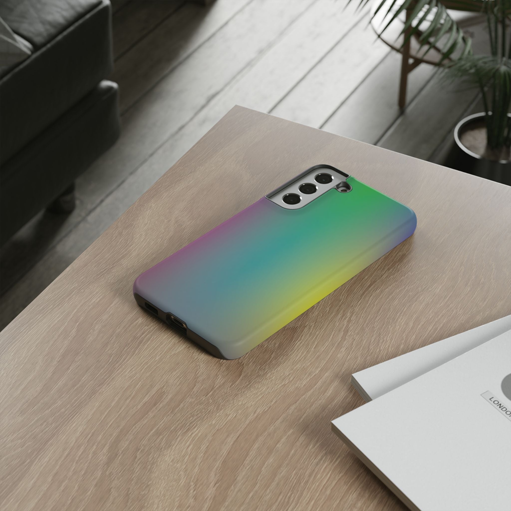 Gradient Phone Case, Tough Cases, Stylish Phone Protector, Unique Phone Cover, Gift for Tech Lovers, Colorful Phone Accessory