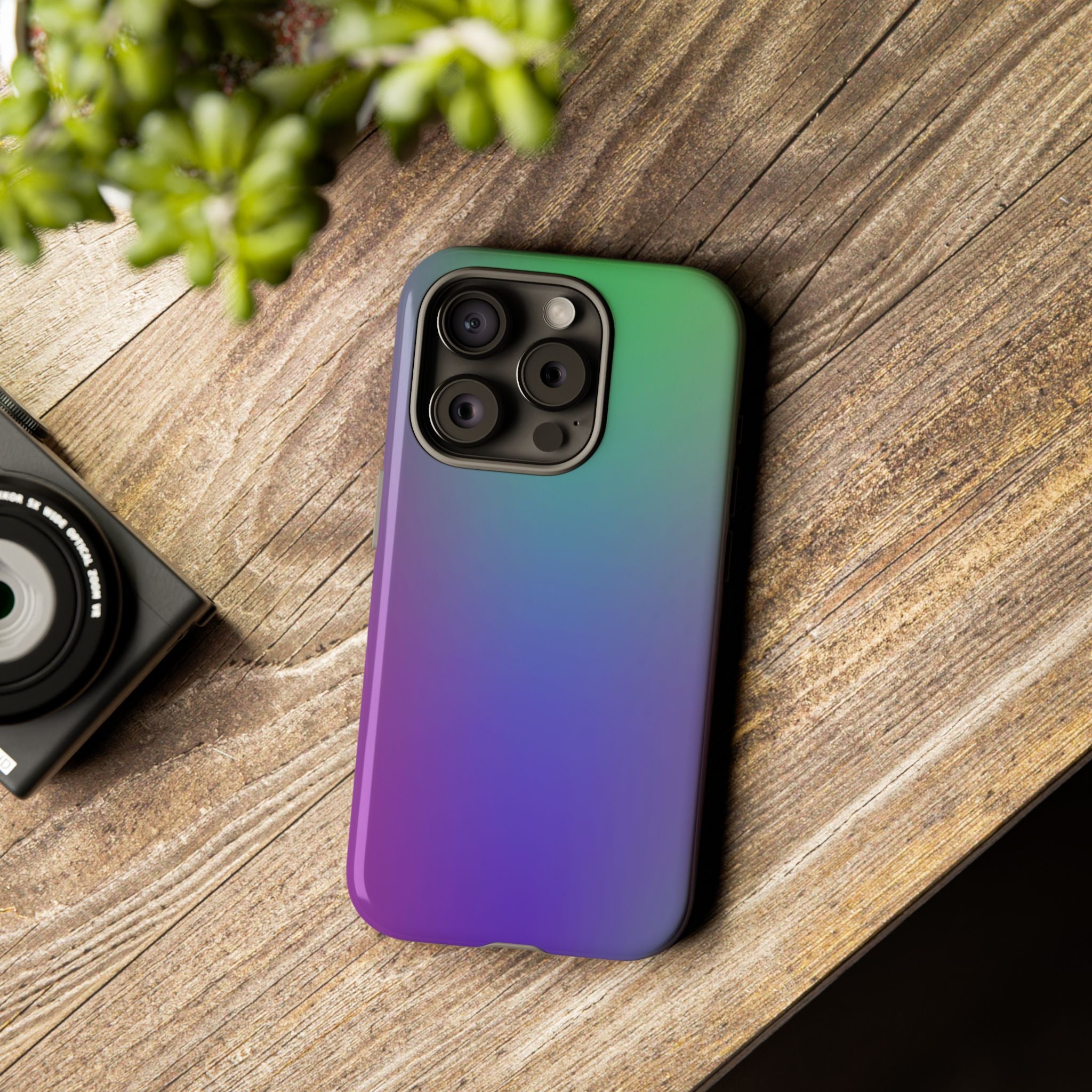 Gradient Phone Case, Durable Phone Protector, Trendy Cell Phone Accessory, Gift for Tech Lovers, Stylish Mobile Case
