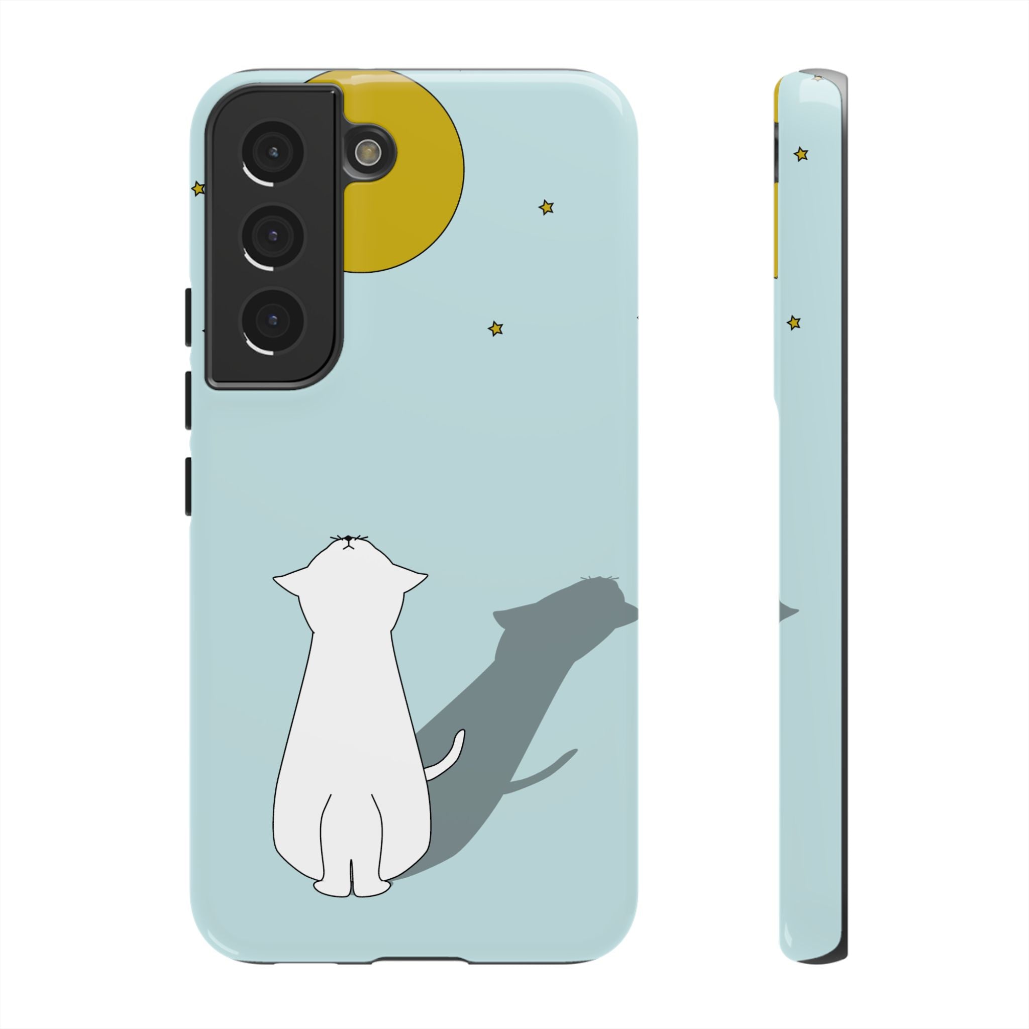 Cute Cat Phone Case, Tough Phone Cover, Pet Lover Gift, Unique Case, Animal Decor, Birthday Gift