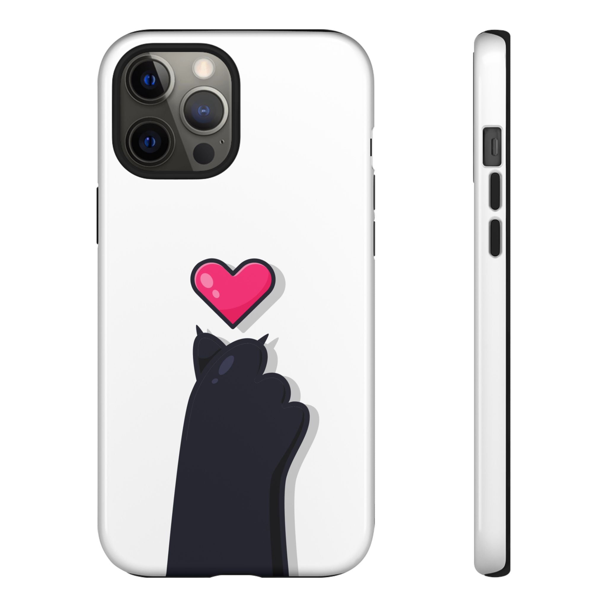 Cute Cat Love Phone Case, Tough Cell Phone Cover, Animal Lover Gifts, Pet Parent Accessories, Valentine's Day Essentials