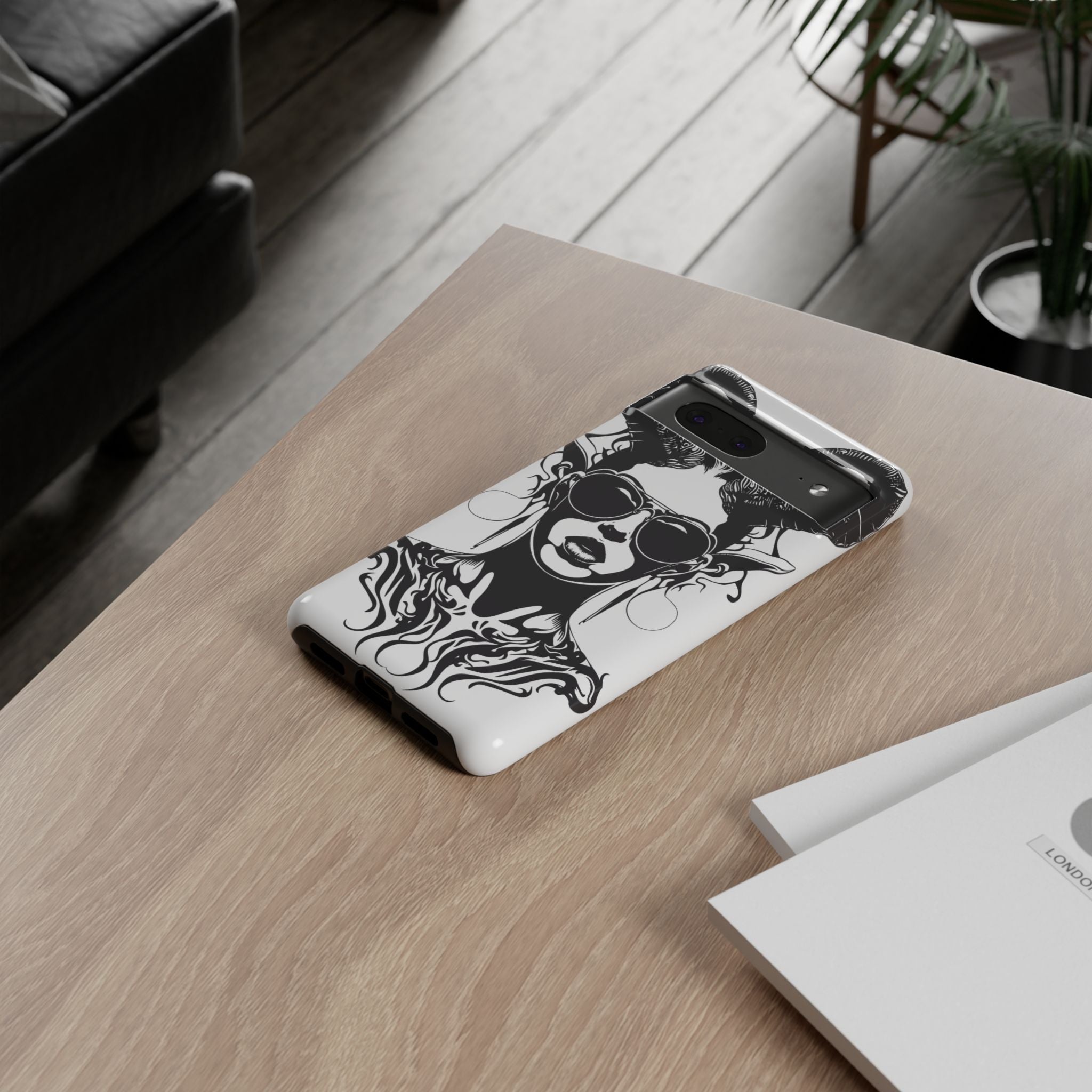 Tough Cases: Stylish Phone Case with Edgy Design, Protective Cover, Gift for Her, Trendy Accessories, Unique Art, Holiday Present