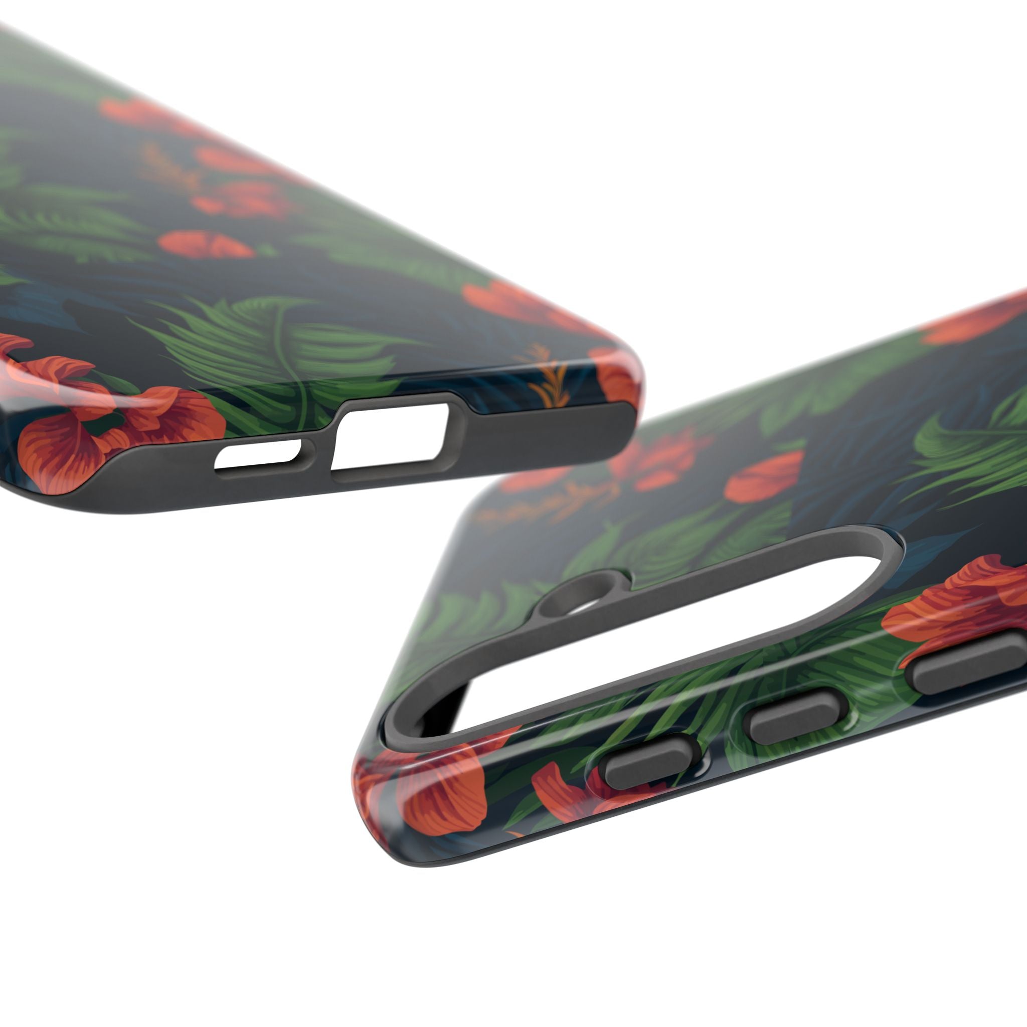 Tropical Phone Case with Floral Design, Eco-Friendly Protection for Summer Vibes, Ideal Gift for Nature Lovers, Vibrant Background