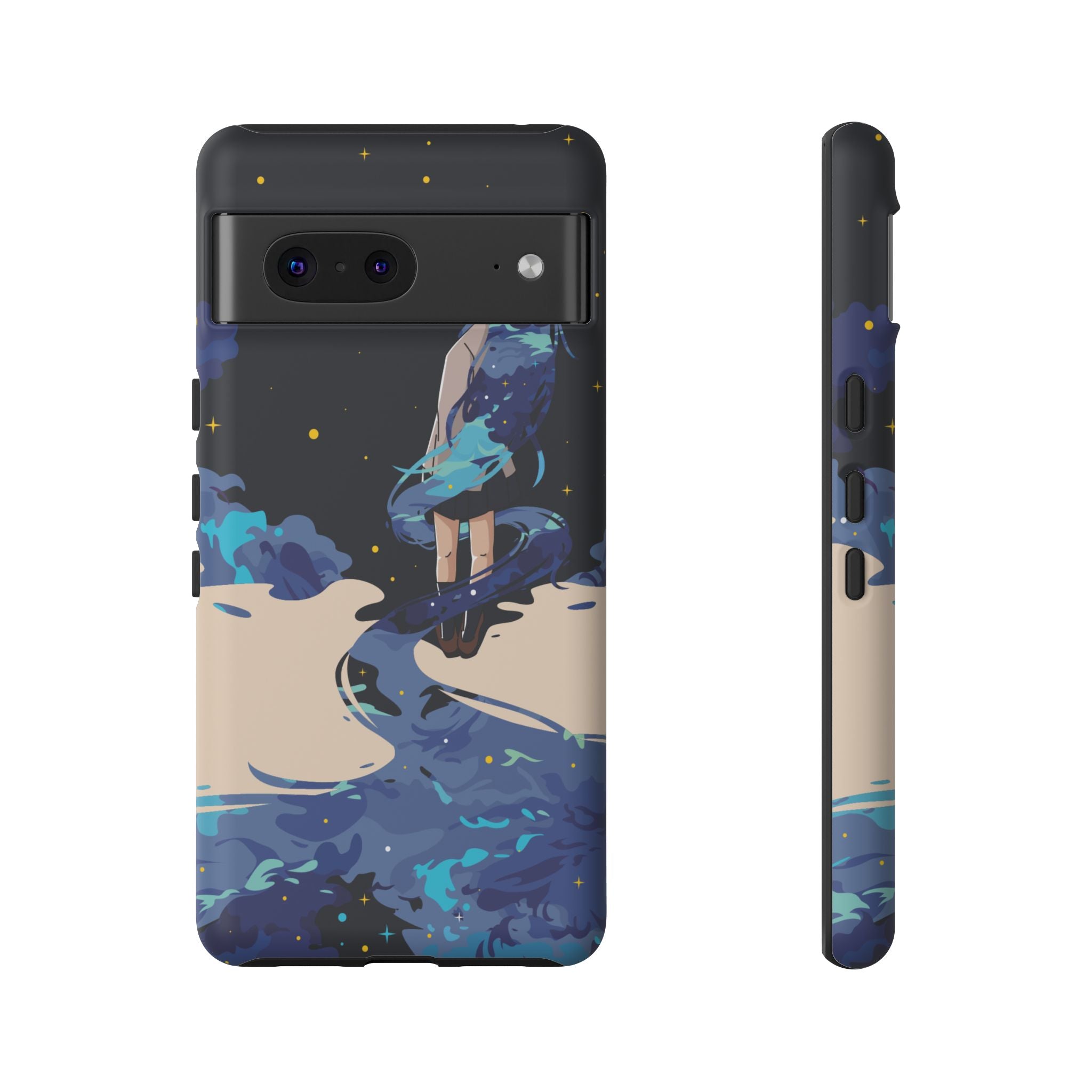 Galaxy-Inspired Phone Case, Celestial Design, Tough Phone Cover, Gift for Space Lovers, Artsy Accessories, Unique Merchandise