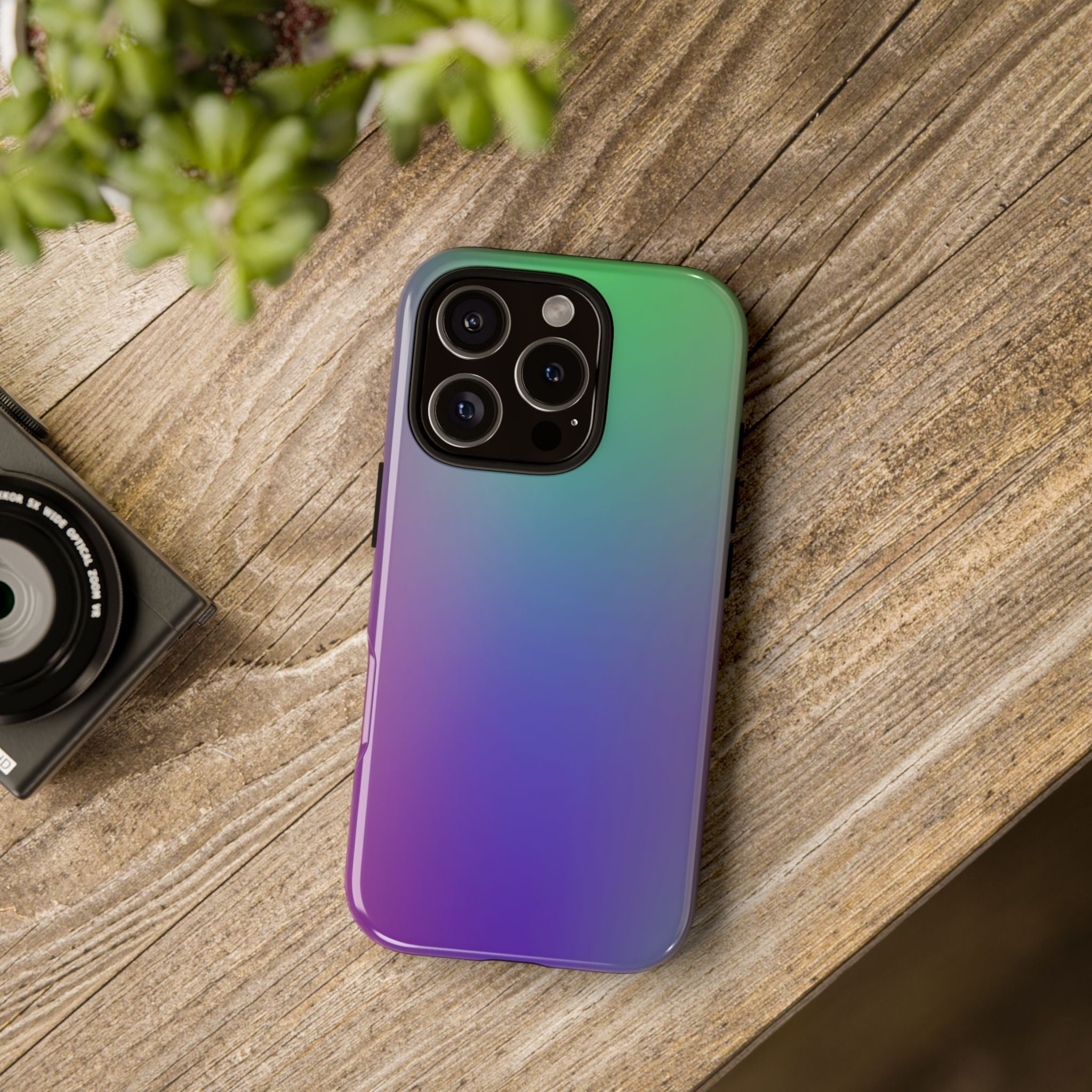 Gradient Phone Case, Durable Phone Protector, Trendy Cell Phone Accessory, Gift for Tech Lovers, Stylish Mobile Case