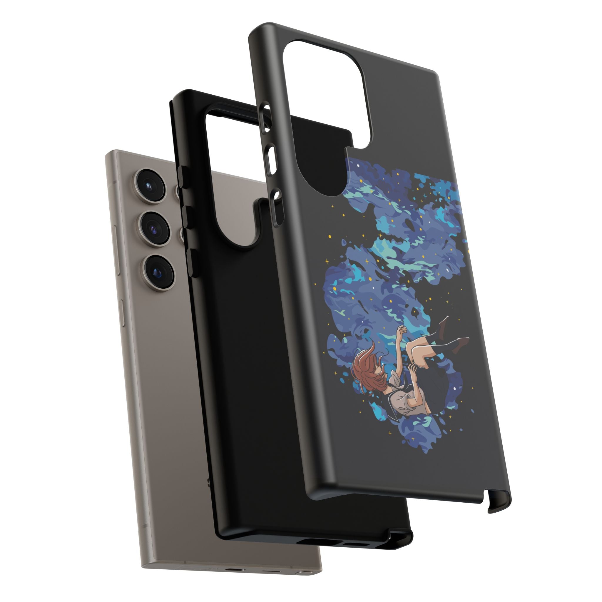 Tough Cases Phone Case - Artistic Galaxy Design, Cute Sleeve for Teens, Gift for Students, Unique Mobile Accessory, Trendy Tech Protection