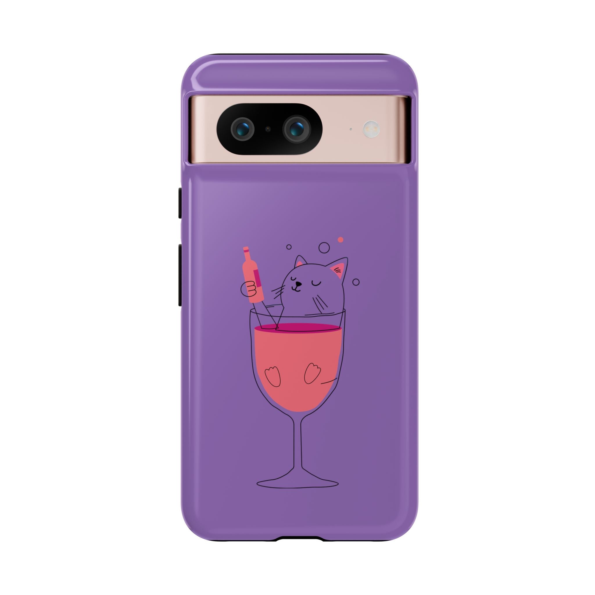 Cute Cat Phone Case, Fun Gift for Cat Lovers, Colorful Phone Cover, Pet Lover Accessory, Unique Cat Themed Case