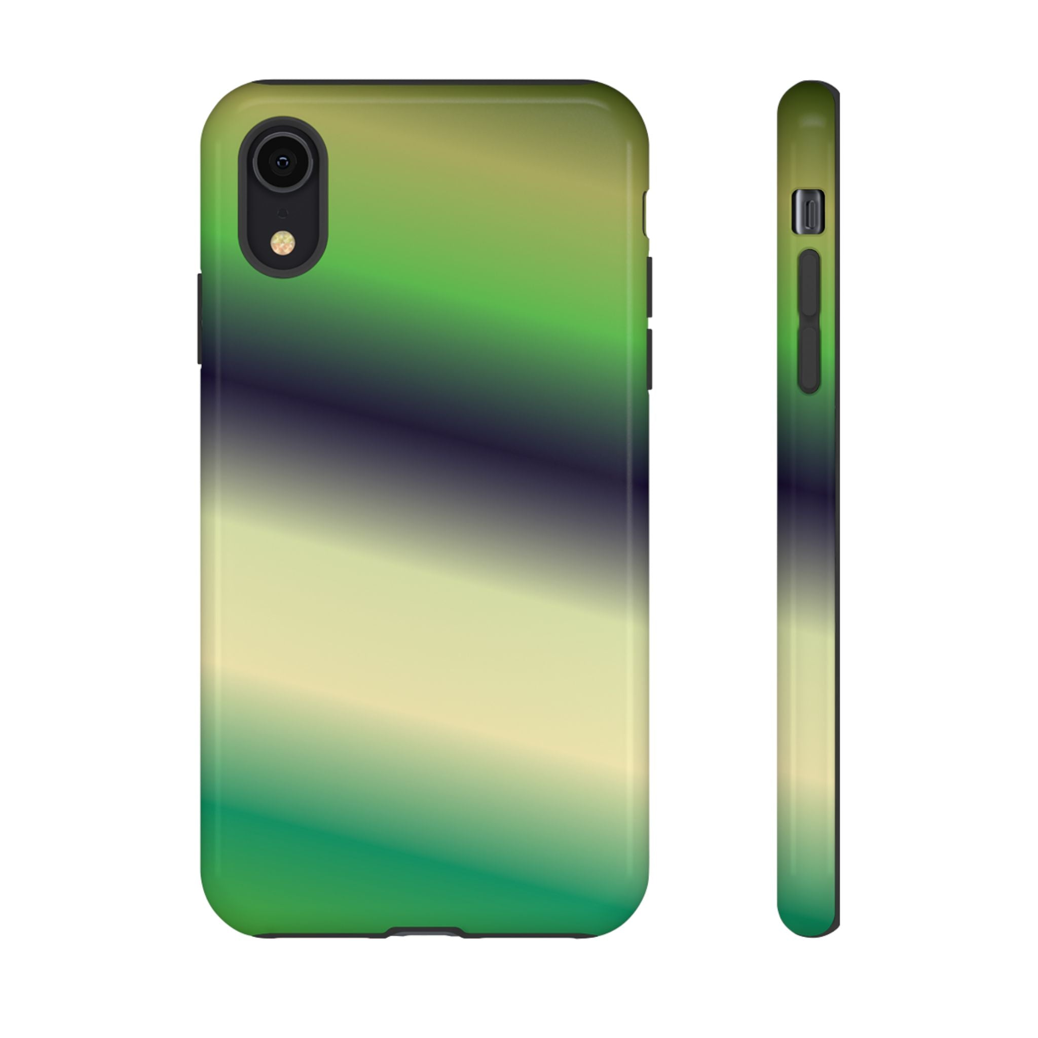 Gradient Phone Case - Tough Cases, Unique Cell Phone Cover, Stylish Tech Accessories, Green and Black Gradient, Perfect Gift