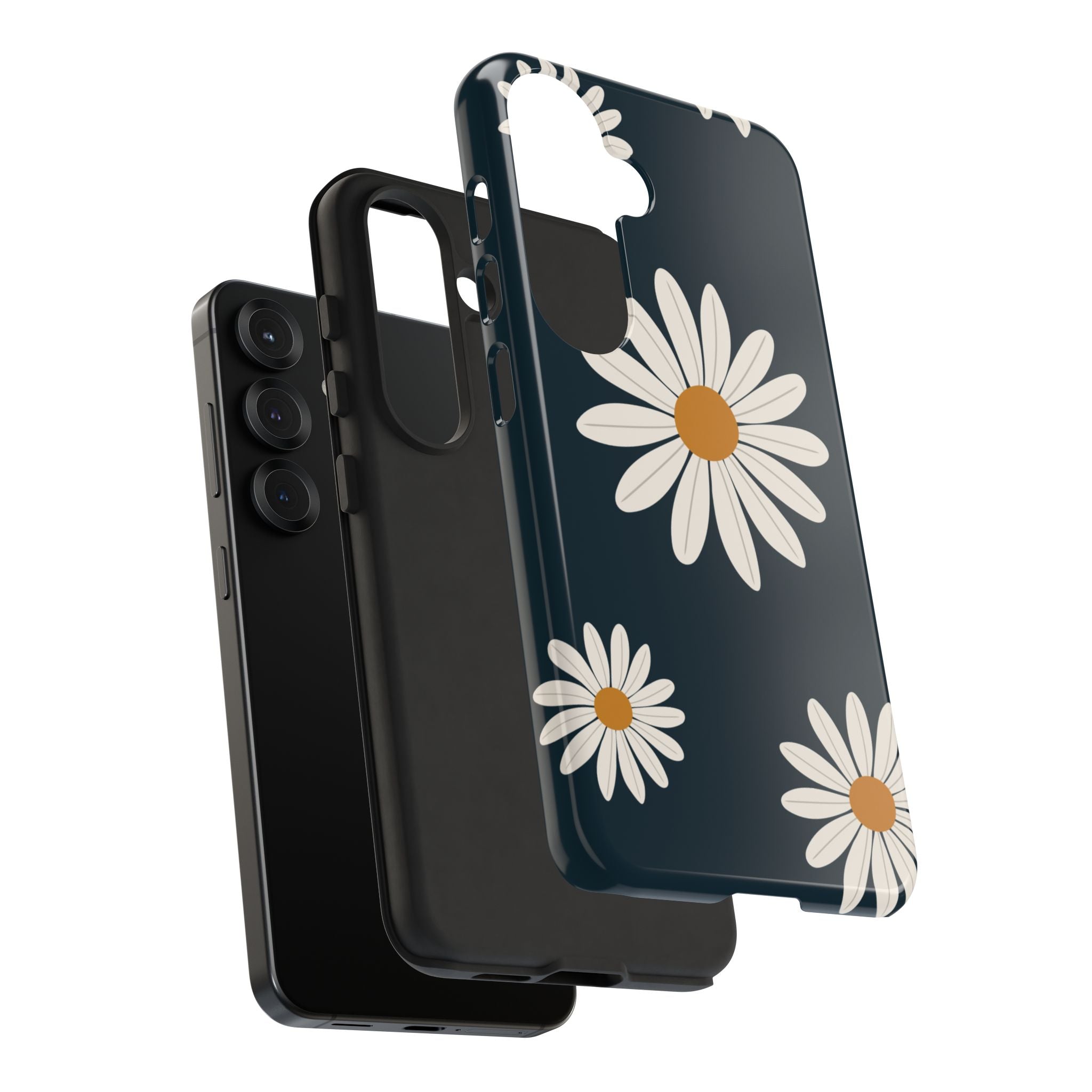 Daisy Phone Case, Floral Phone Cover, Tough Phone Case, Gift for Flower Lovers, Smartphone Accessory, Spring Design