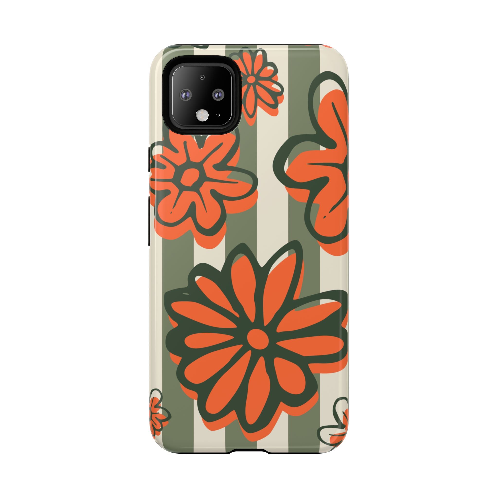 Floral Tough Phone Case - Trendy Protector for Pet Lovers, Super Cute Gift, Floral Design, Stylish Phone Cover, Unique Accessory