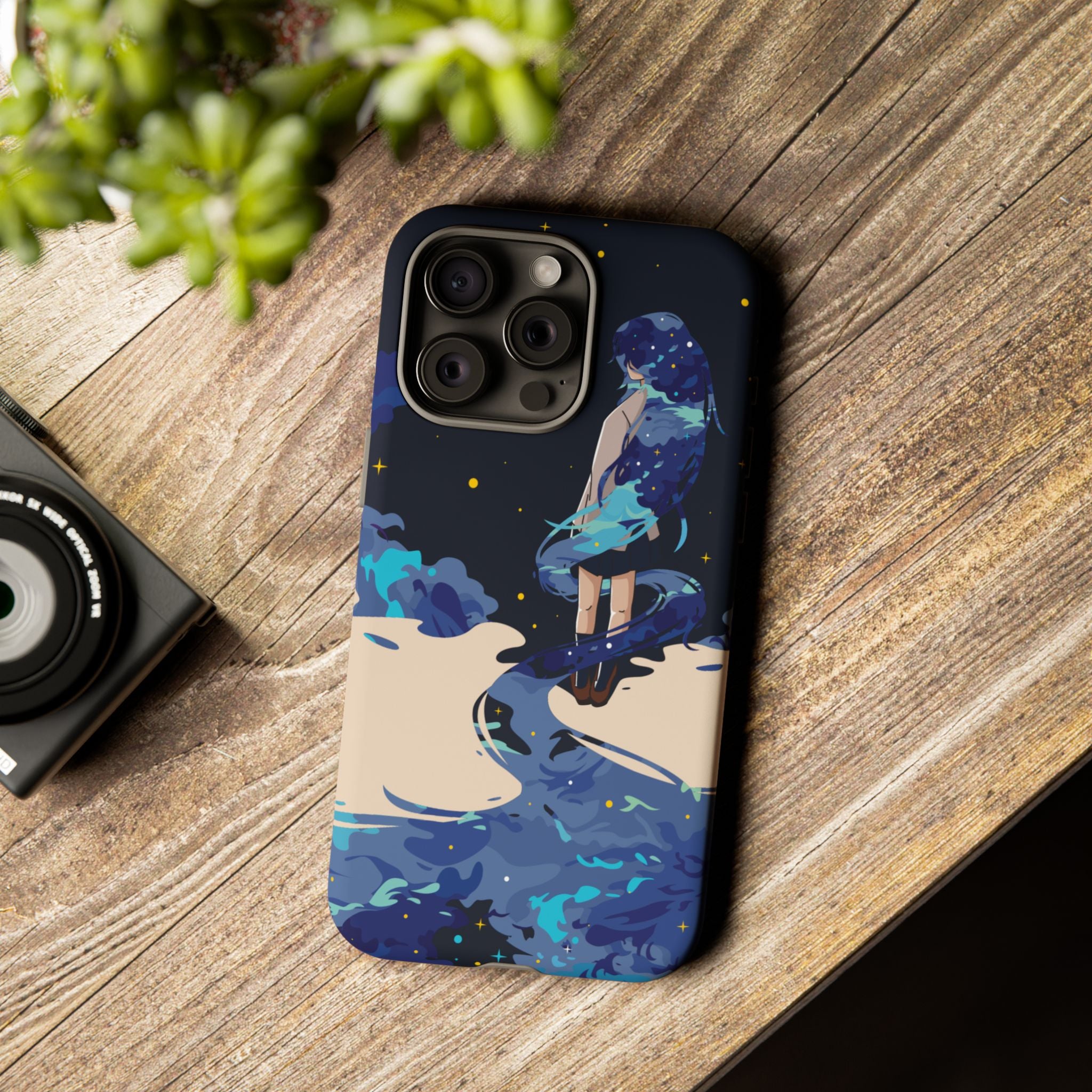 Galaxy-Inspired Phone Case, Celestial Design, Tough Phone Cover, Gift for Space Lovers, Artsy Accessories, Unique Merchandise