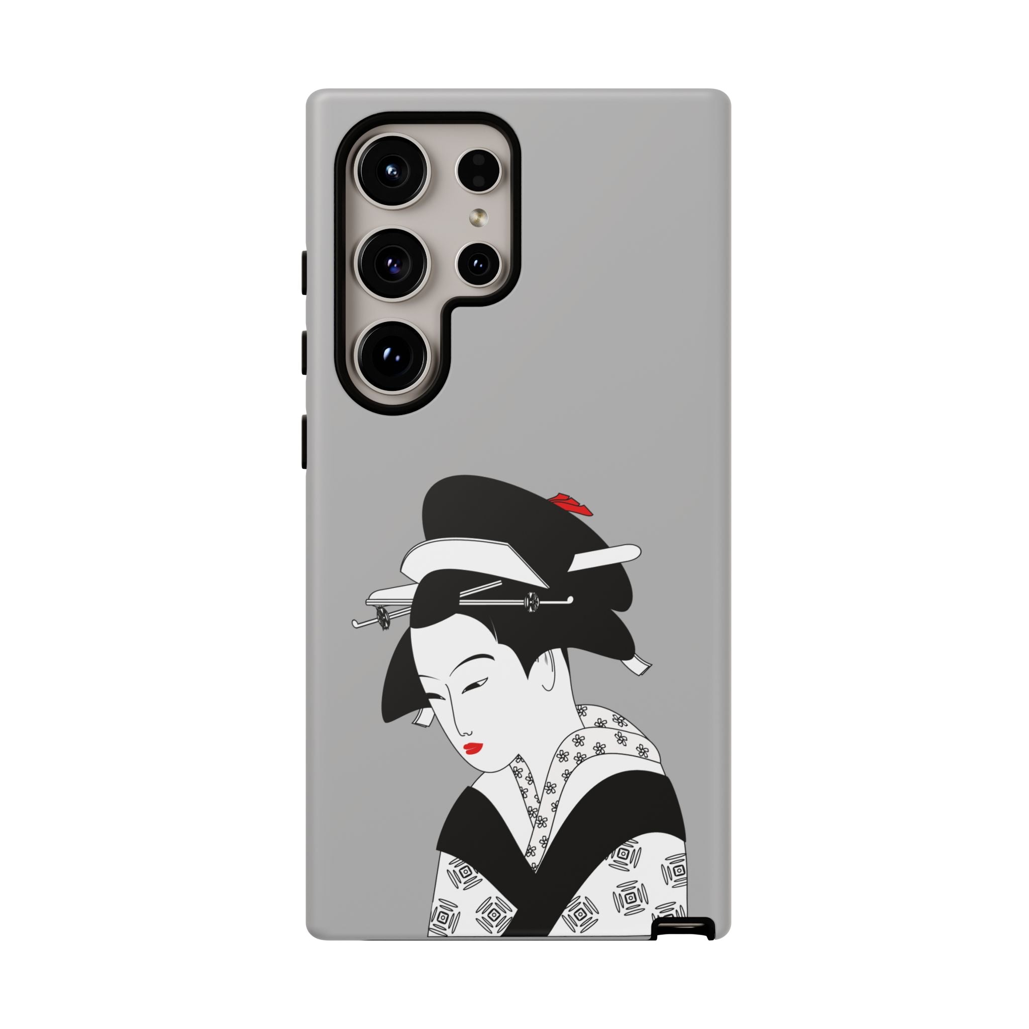 Stylish Phone Case with Japanese Geisha Design, Tough Phone Case, Cute Phone Cover, Japanese Art, Ethnic Style