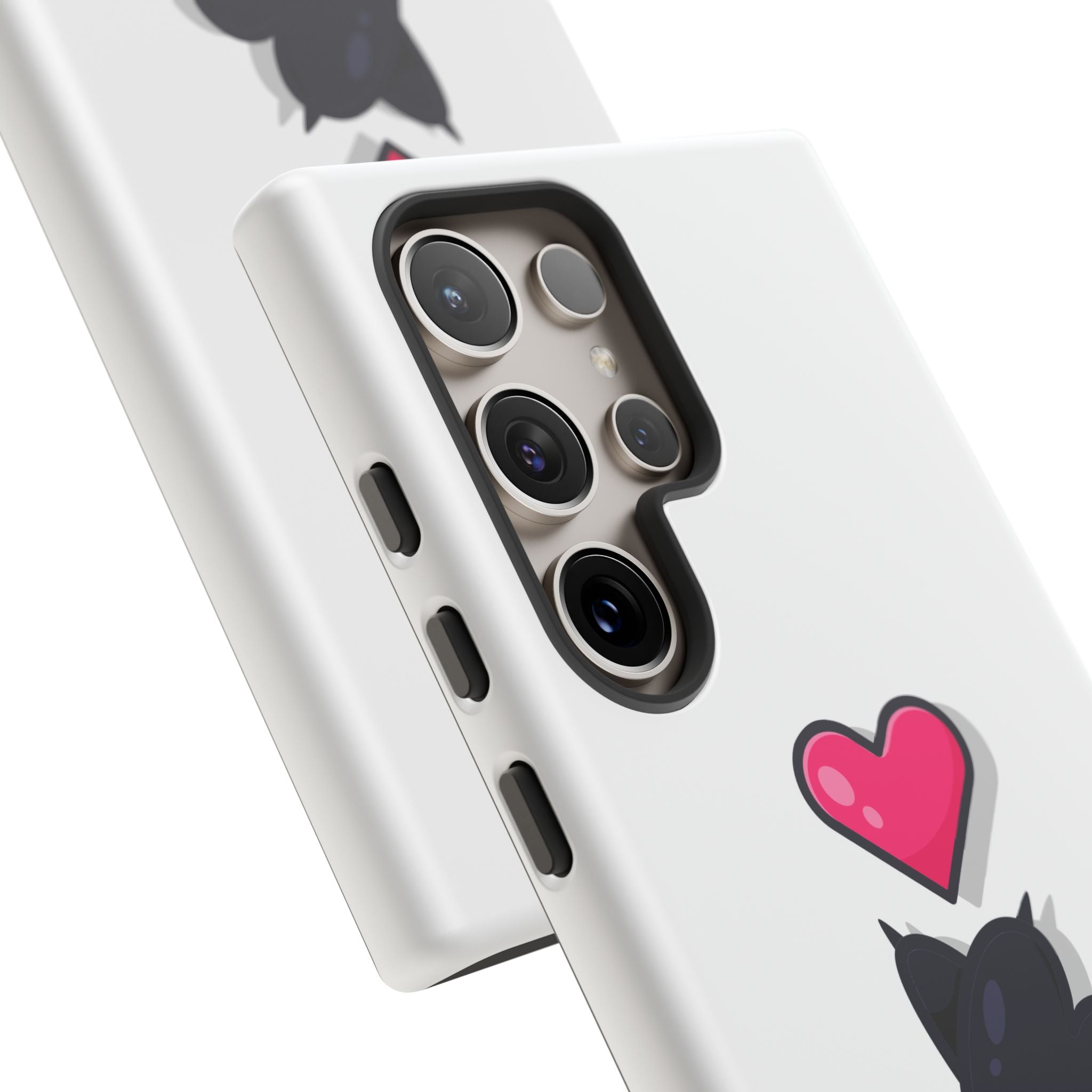 Cute Cat Love Phone Case, Tough Cell Phone Cover, Animal Lover Gifts, Pet Parent Accessories, Valentine's Day Essentials