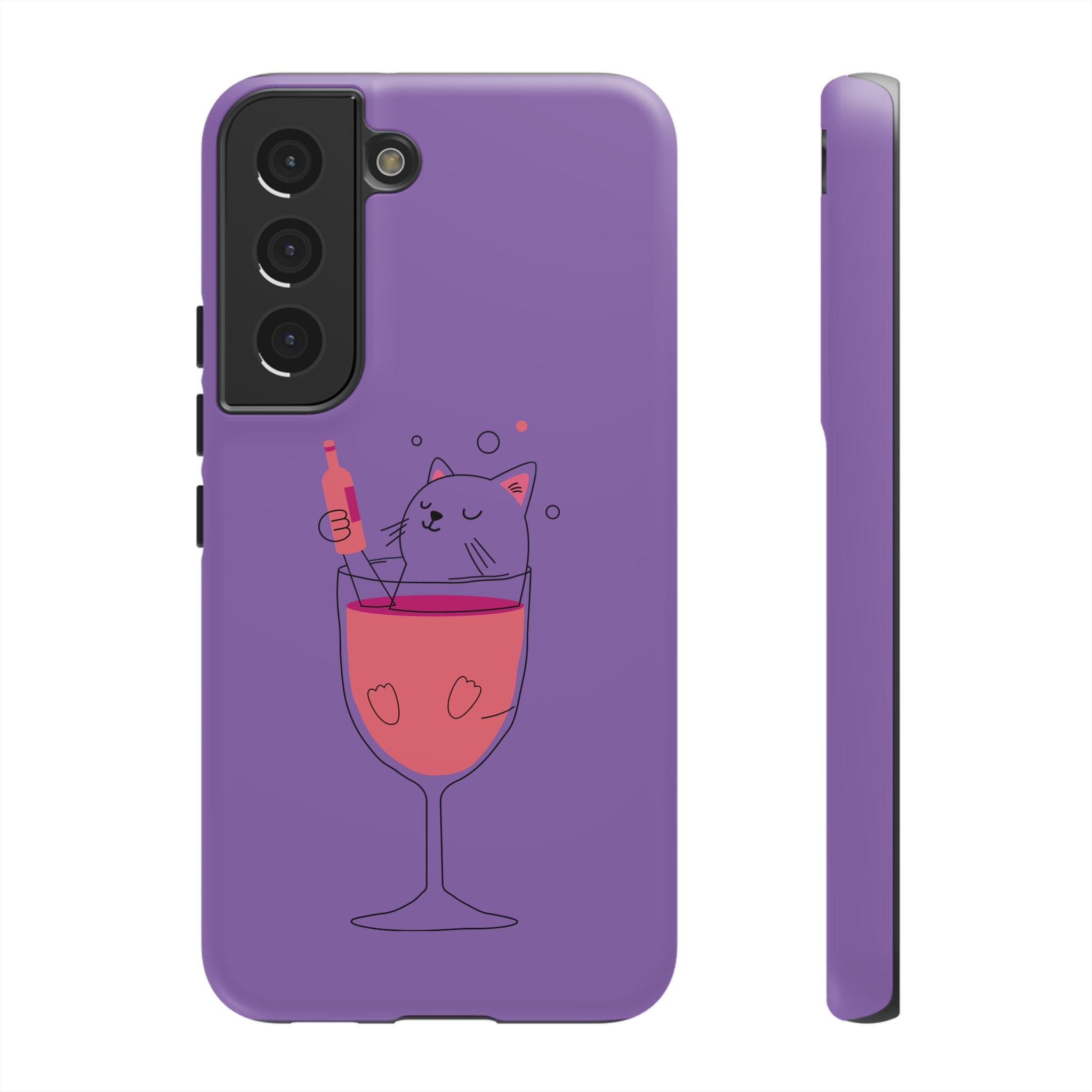 Cute Cat Phone Case, Fun Gift for Cat Lovers, Colorful Phone Cover, Pet Lover Accessory, Unique Cat Themed Case