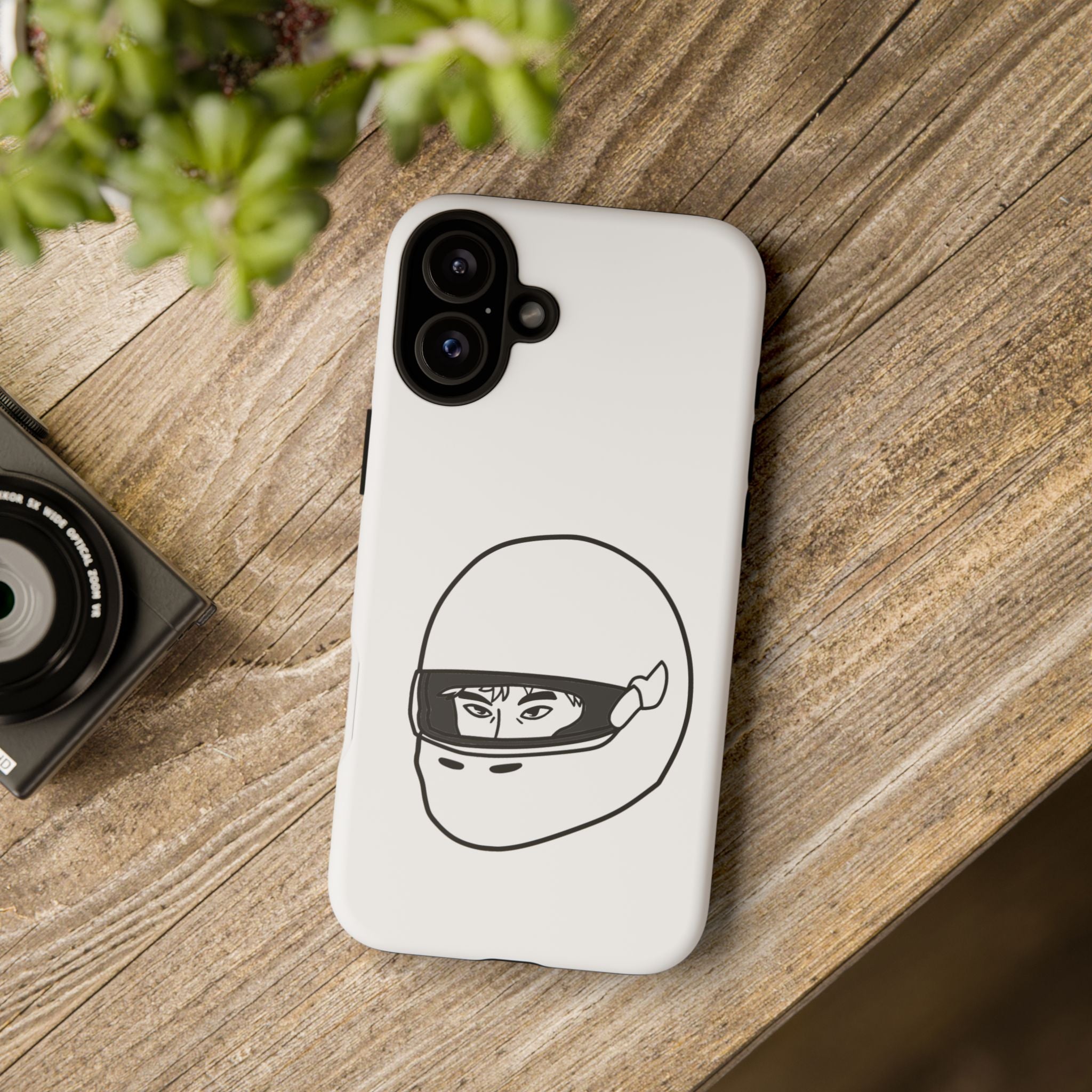 Stylish Phone Case with Racing Helmet Design | Tough Cases | Unique Gift, Motorcycle Enthusiast, Race Lover, Custom Accessory, Everyday Use