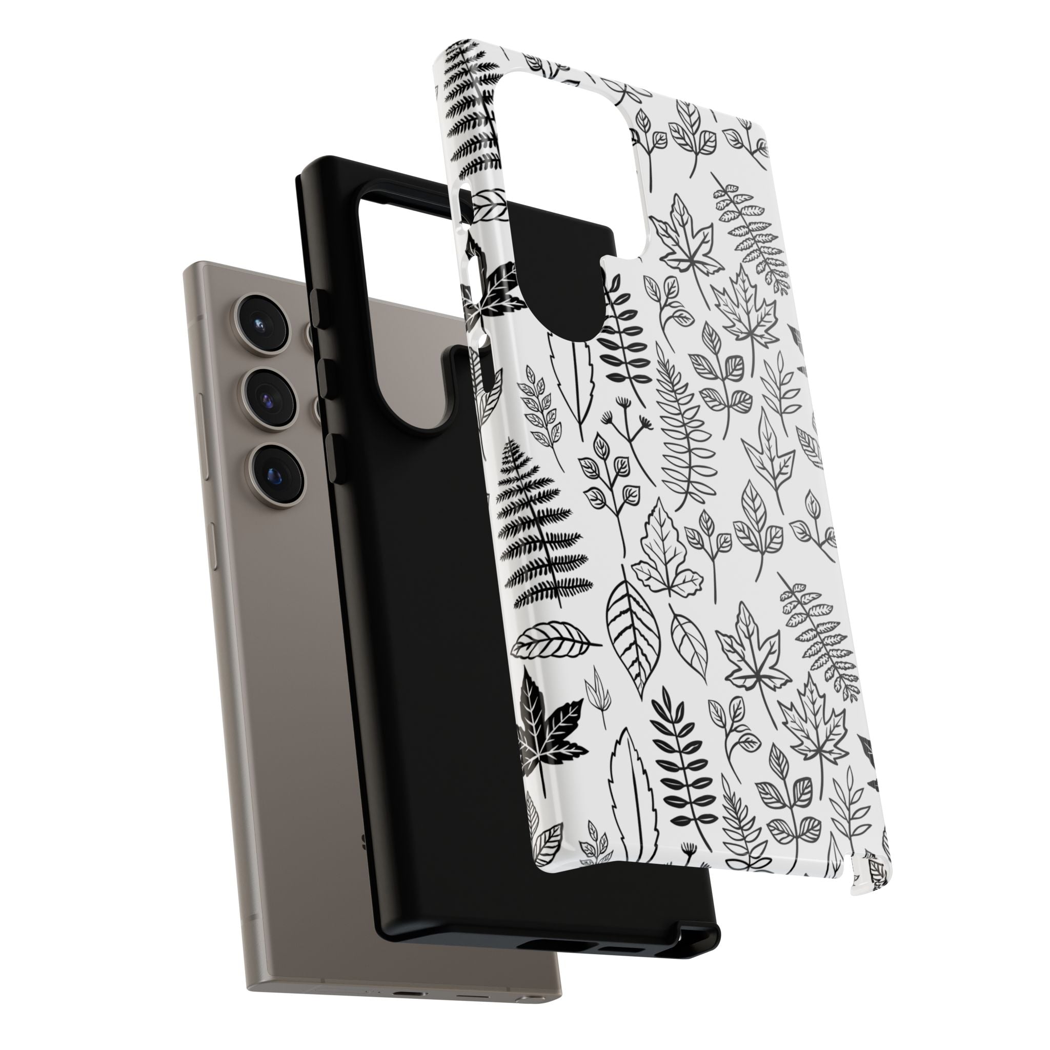Stylish Phone Case for Nature Lovers, Botanical Design, Gift for Her, Fall Accessories, Customizable Tech Gear