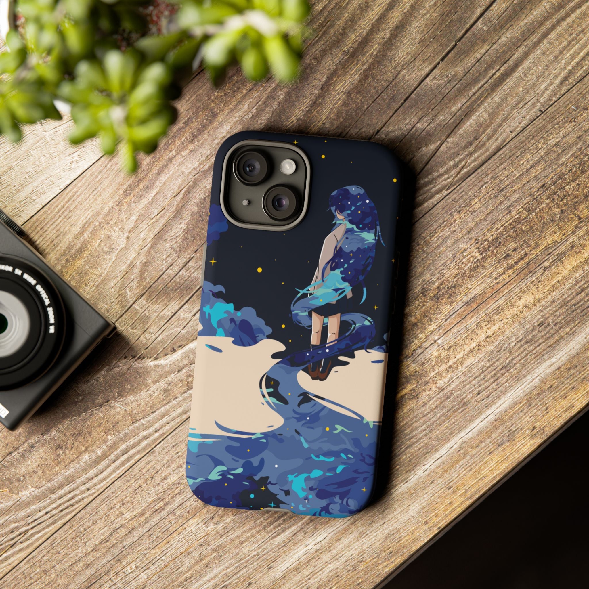 Galaxy-Inspired Phone Case, Celestial Design, Tough Phone Cover, Gift for Space Lovers, Artsy Accessories, Unique Merchandise