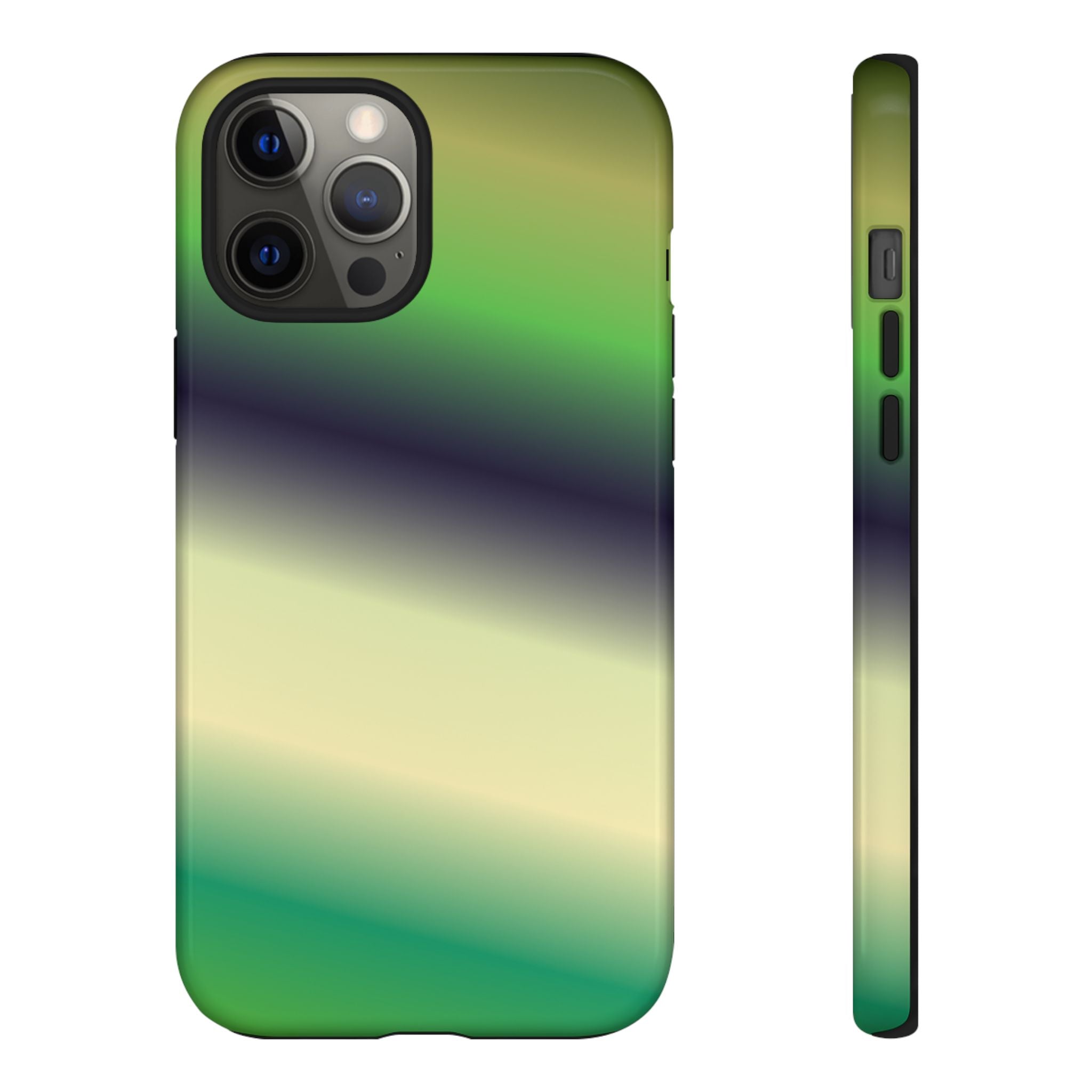Gradient Phone Case - Tough Cases, Unique Cell Phone Cover, Stylish Tech Accessories, Green and Black Gradient, Perfect Gift