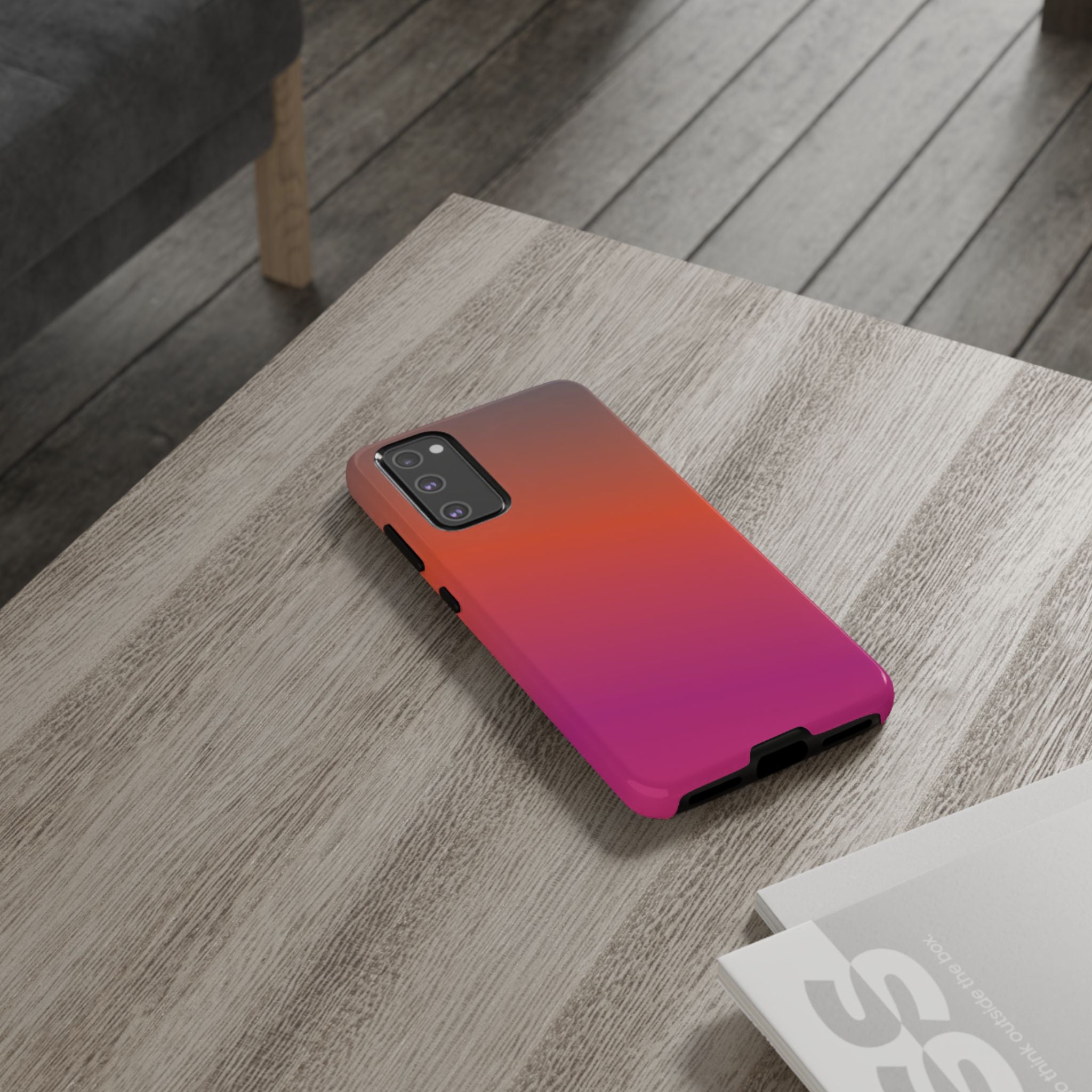 Gradient Phone Case, Custom Tough Case, Durable Phone Accessory, Vibrant Design, Gift for Tech Lovers, Birthday and Holiday Present