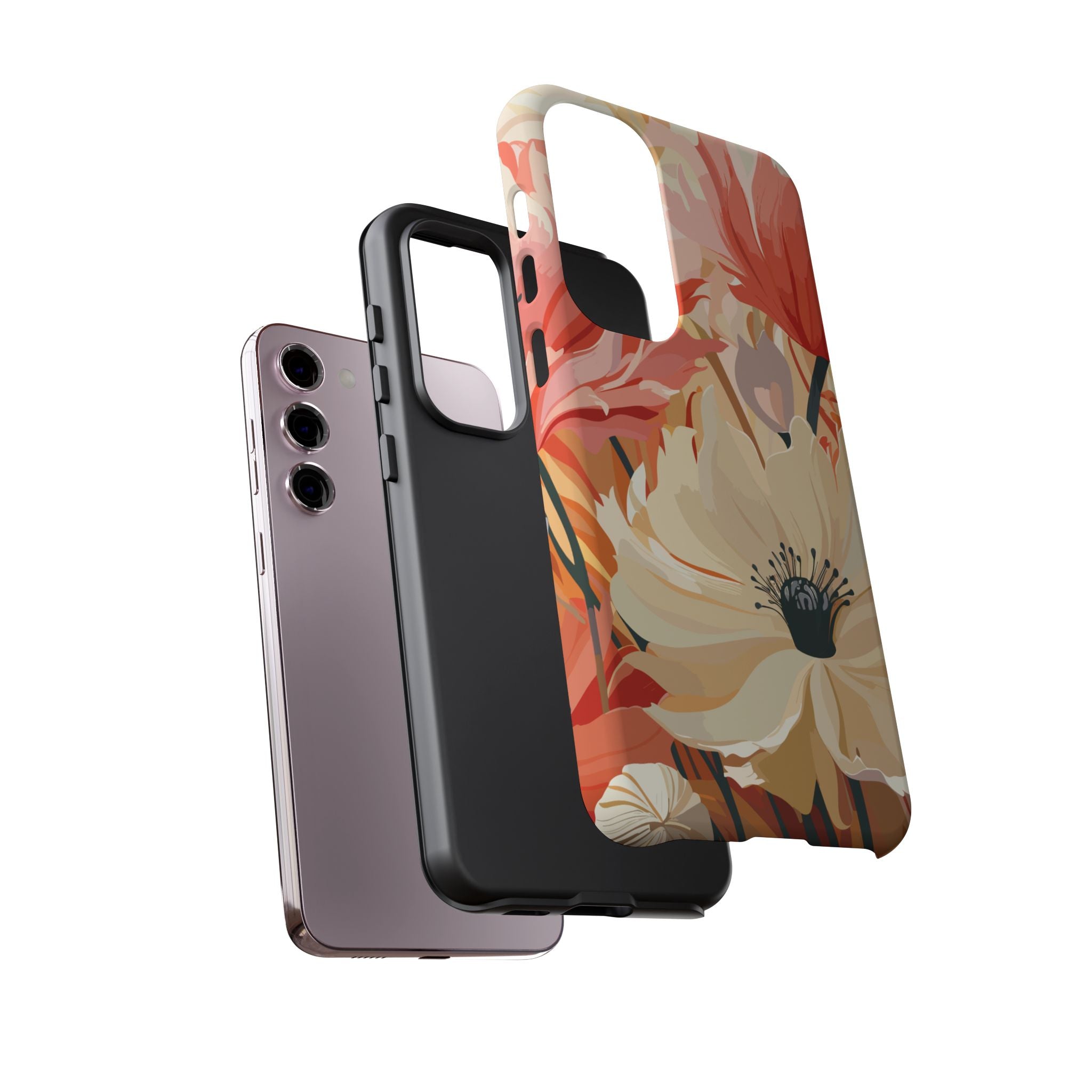 Floral Phone Case, Tough Protective Cover for Floral Lovers, Perfect Gift for Friends, Spring Celebration, Art Lovers Gift