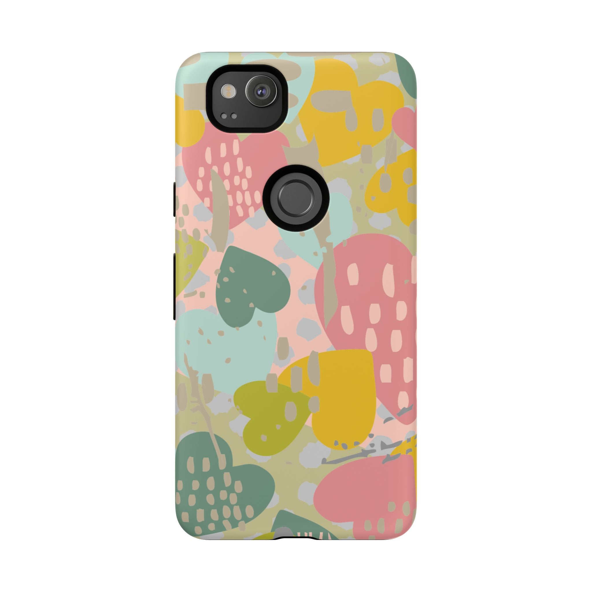 Colorful Heart Phone Case, Tough Cases for Women, Cute Phone Accessories, Gift for Her, Trends for Teens, Valentine's Day Gift