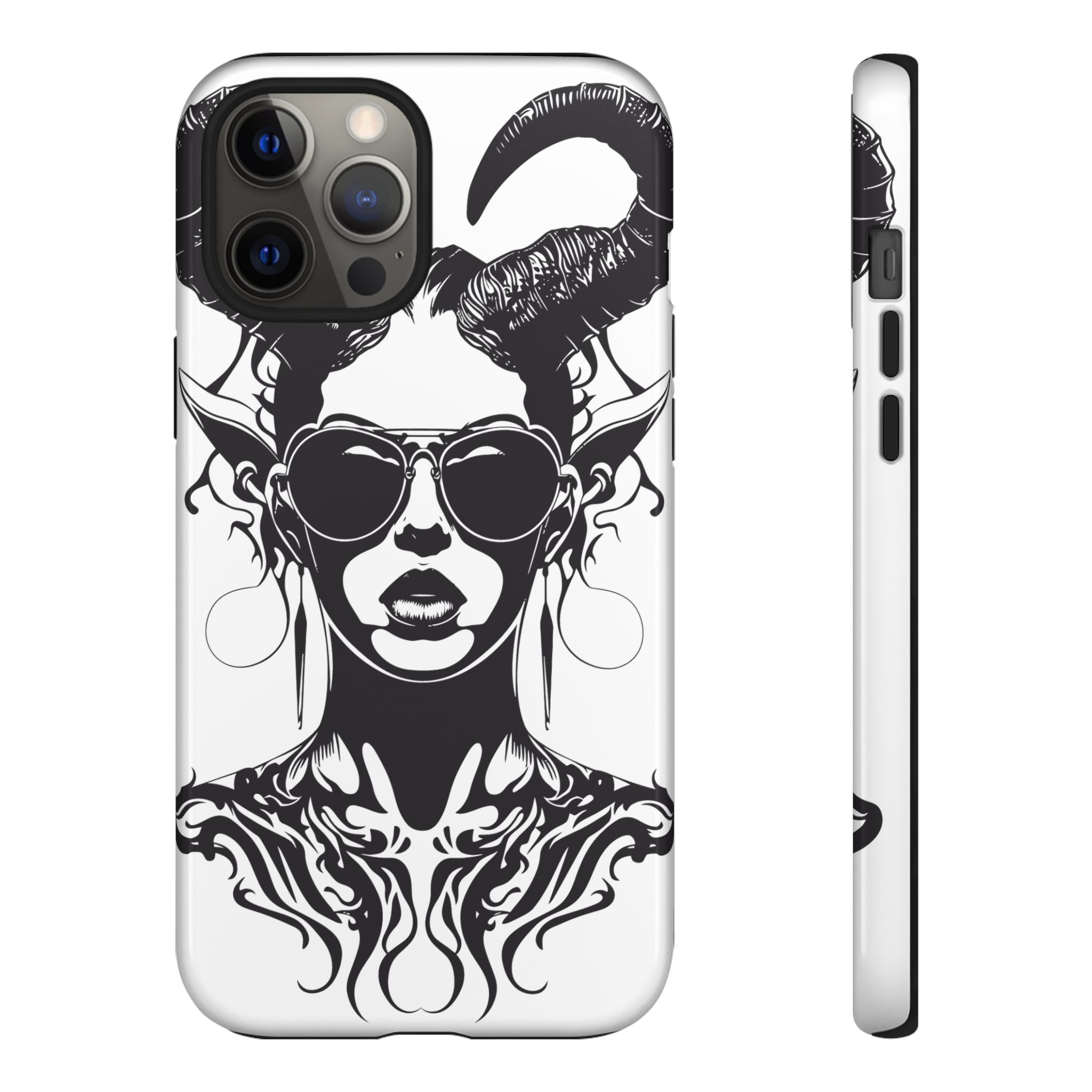 Tough Cases: Stylish Phone Case with Edgy Design, Protective Cover, Gift for Her, Trendy Accessories, Unique Art, Holiday Present