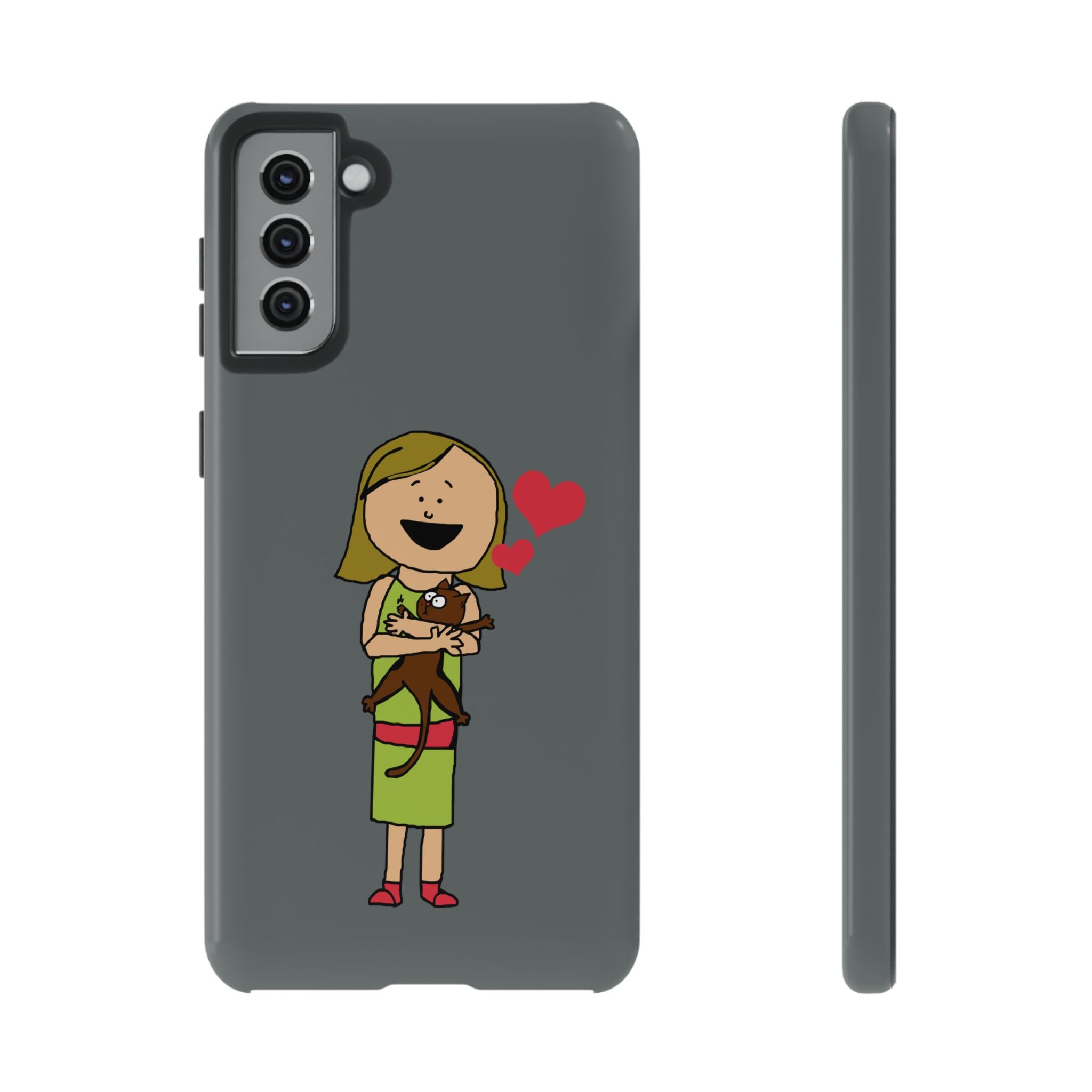 Pet Lover's Phone Case, Cute Animal Phone Cover, Gift for Dog Lovers, Cartoon Design, Fun Smartphone Accessory
