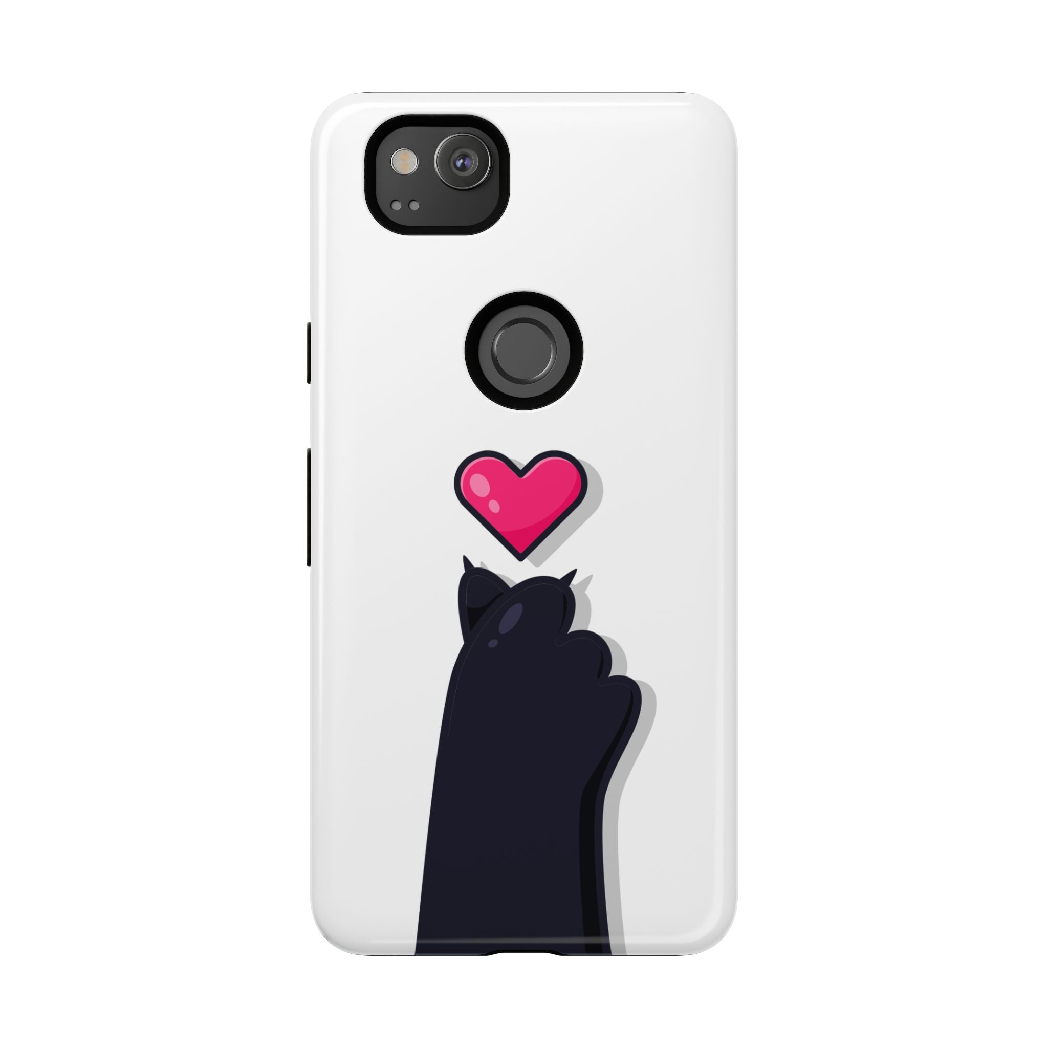 Cute Cat Love Phone Case, Tough Cell Phone Cover, Animal Lover Gifts, Pet Parent Accessories, Valentine's Day Essentials