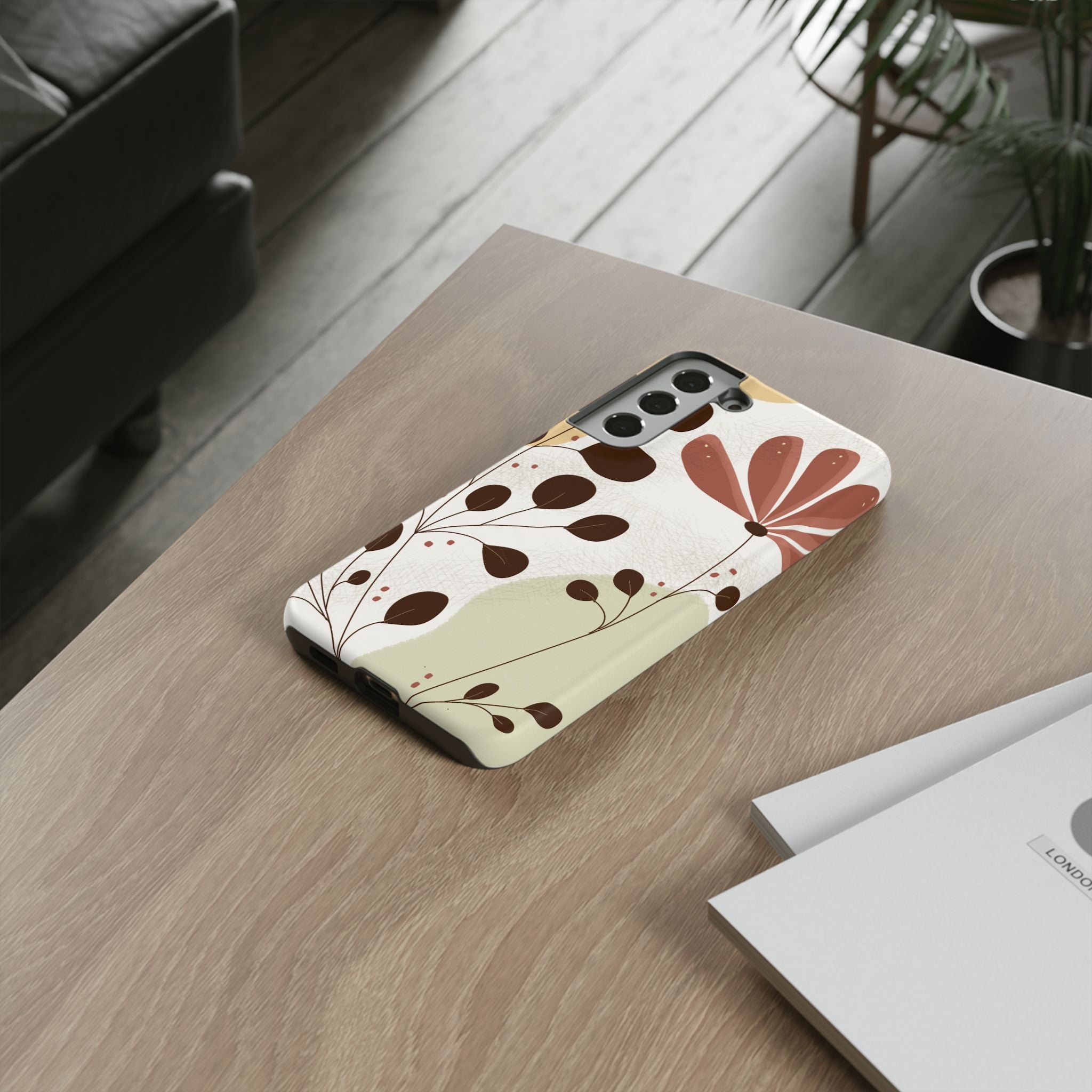 Floral Phone Case - Stylish Tough Cases for Women, Trendy Phone Cover, Gift for Her, Birthday Present, Everyday Use