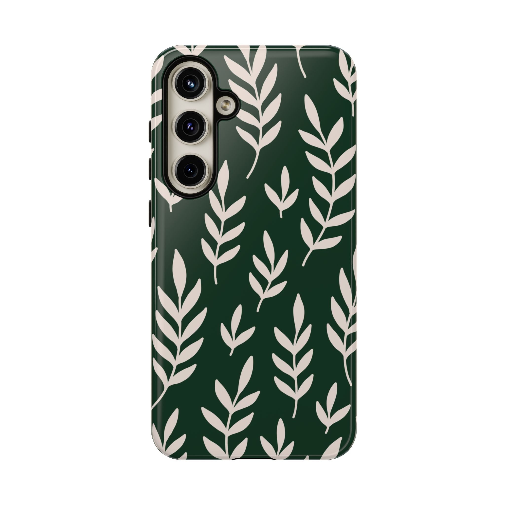 Leafy Phone Case, Tough Cases for Nature Lovers, Green Leaf Design, Eco-Friendly, Stylish Mobile Cover, Gift for Her