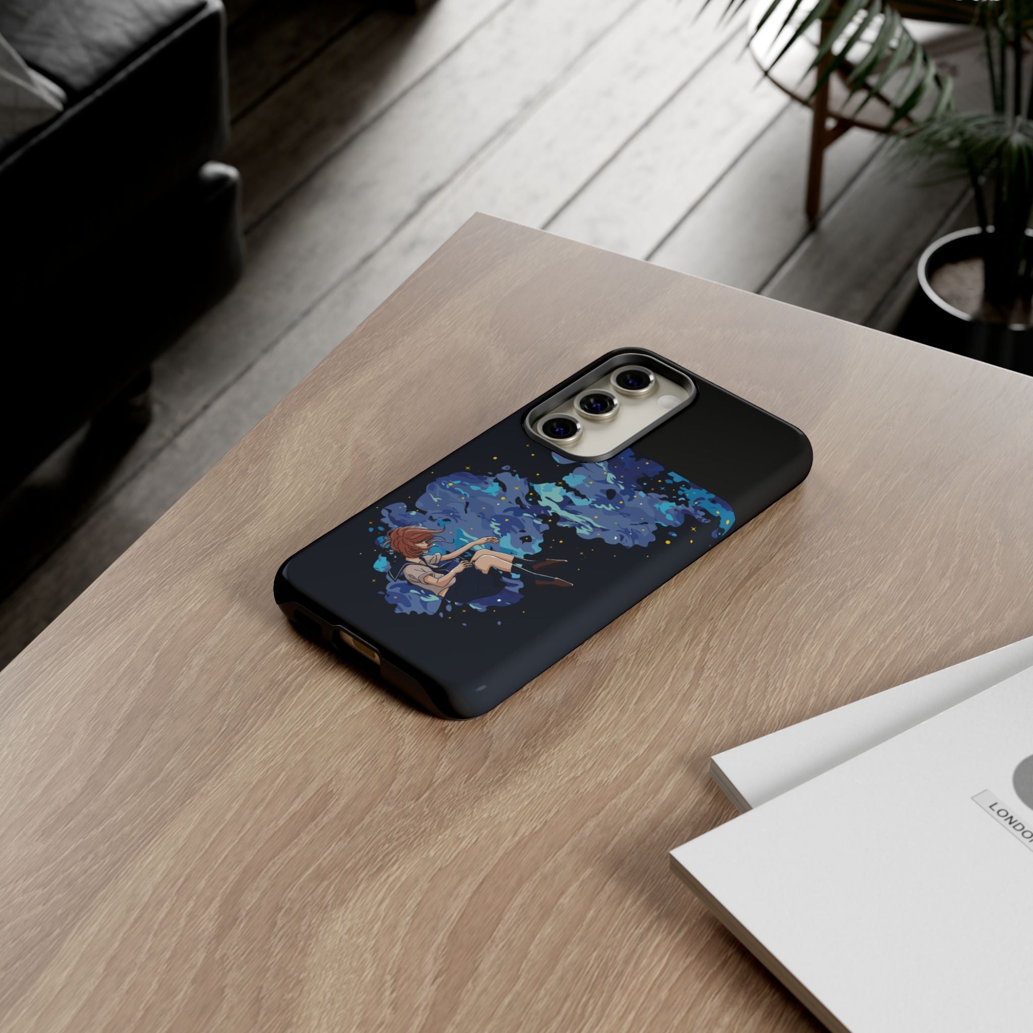 Tough Cases Phone Case - Artistic Galaxy Design, Cute Sleeve for Teens, Gift for Students, Unique Mobile Accessory, Trendy Tech Protection