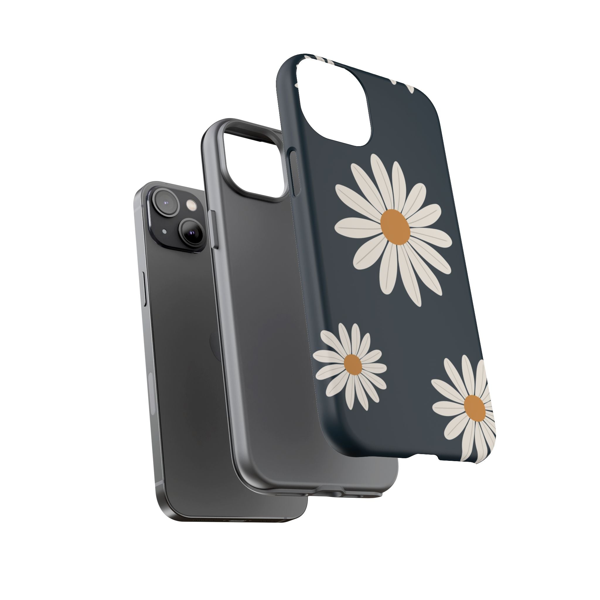Daisy Phone Case, Floral Phone Cover, Tough Phone Case, Gift for Flower Lovers, Smartphone Accessory, Spring Design