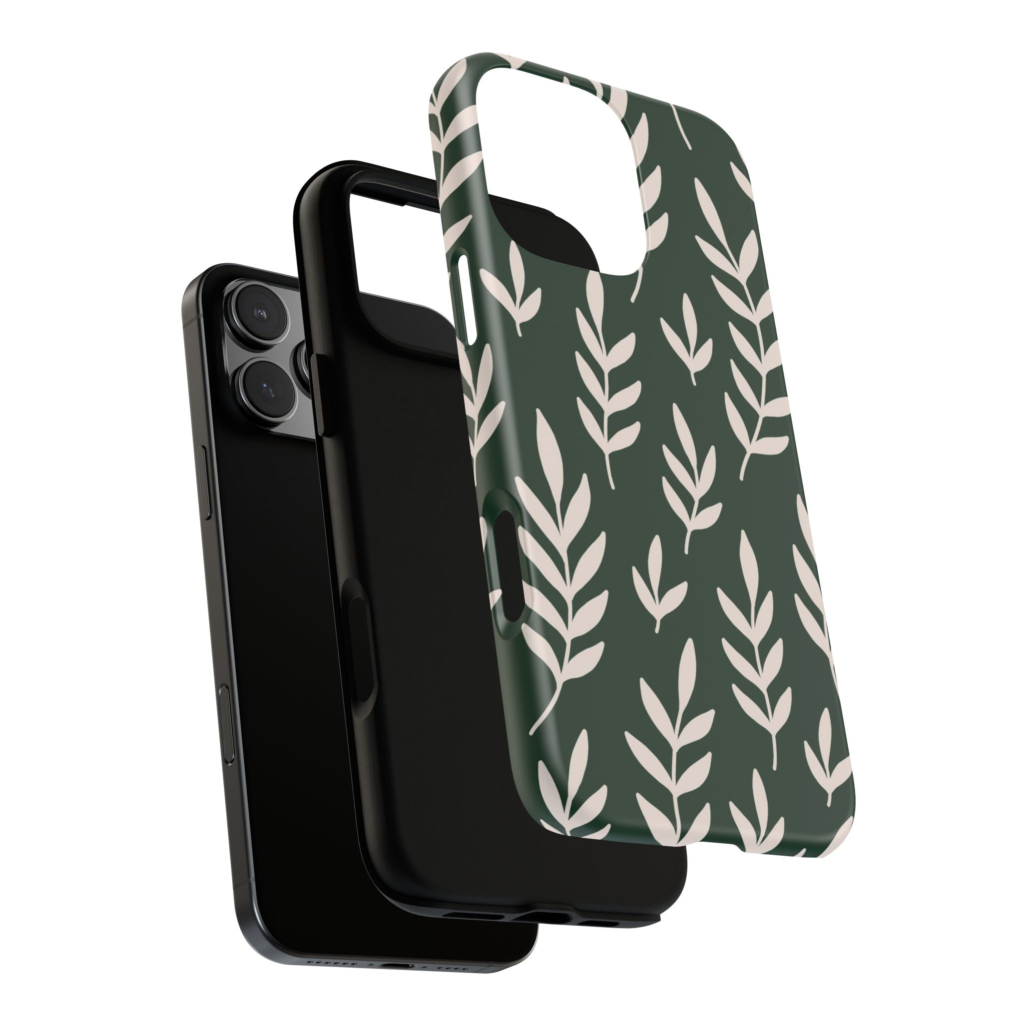 Leafy Phone Case, Tough Cases for Nature Lovers, Green Leaf Design, Eco-Friendly, Stylish Mobile Cover, Gift for Her