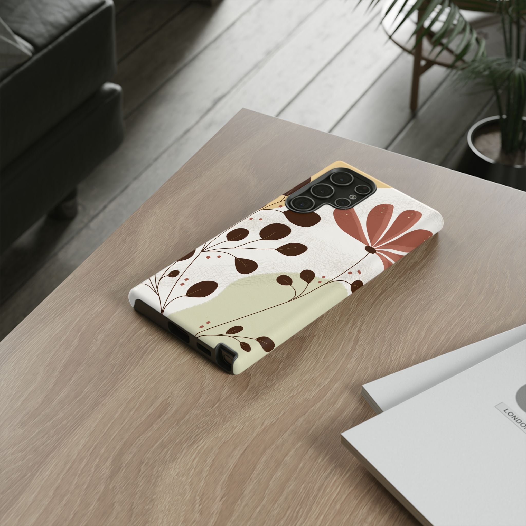 Floral Phone Case - Stylish Tough Cases for Women, Trendy Phone Cover, Gift for Her, Birthday Present, Everyday Use