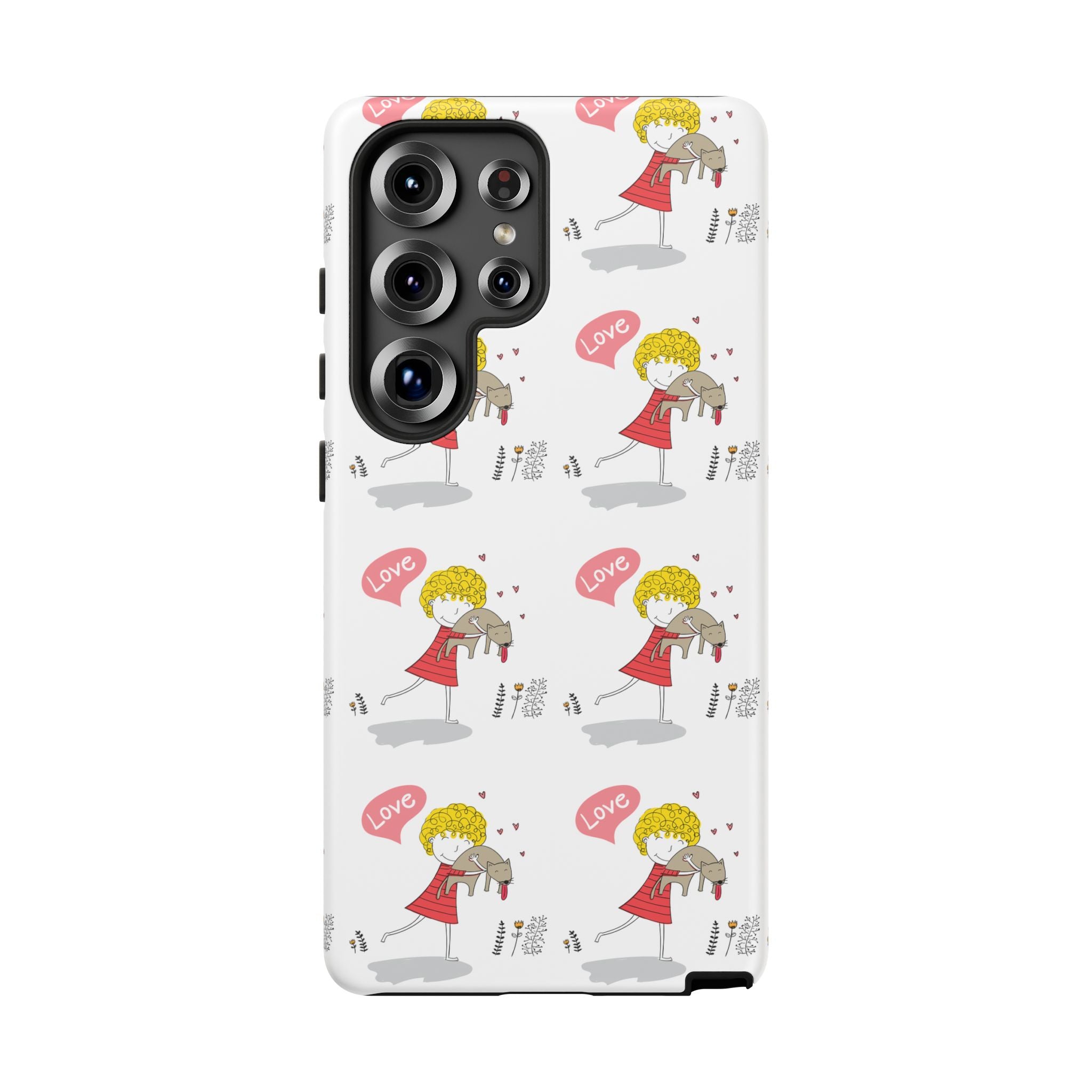 Love-Themed Phone Case | Cute Pet Lover Accessory, Perfect Gift for Birthdays, Anniversaries, Animal Lovers, Valentine's Day
